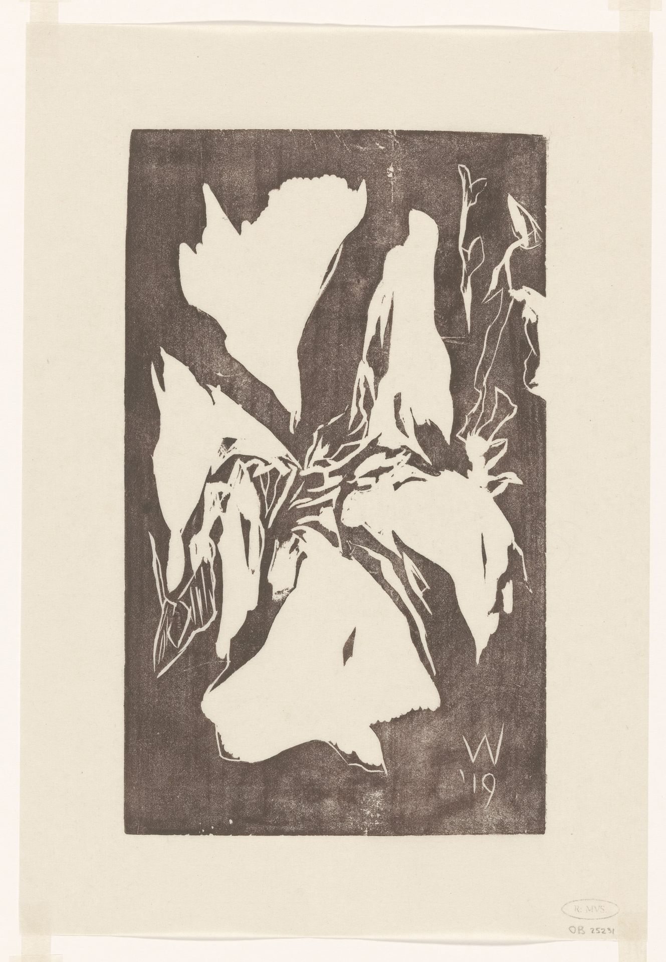 Abstracte compositie by Erich Wichmann