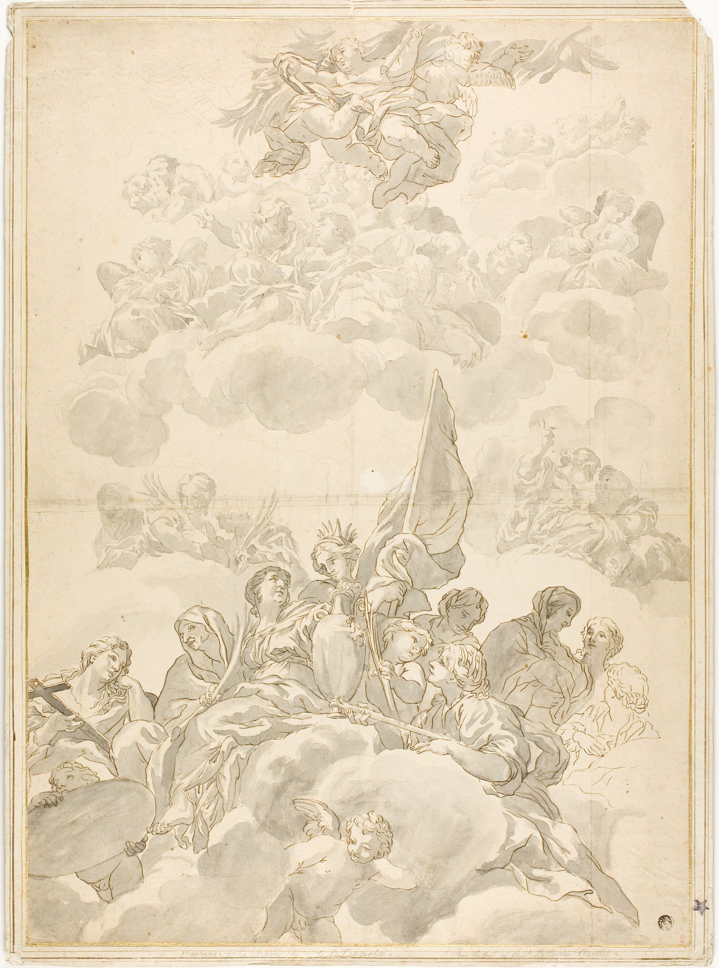 Glorification of Saint by Ciro Ferri