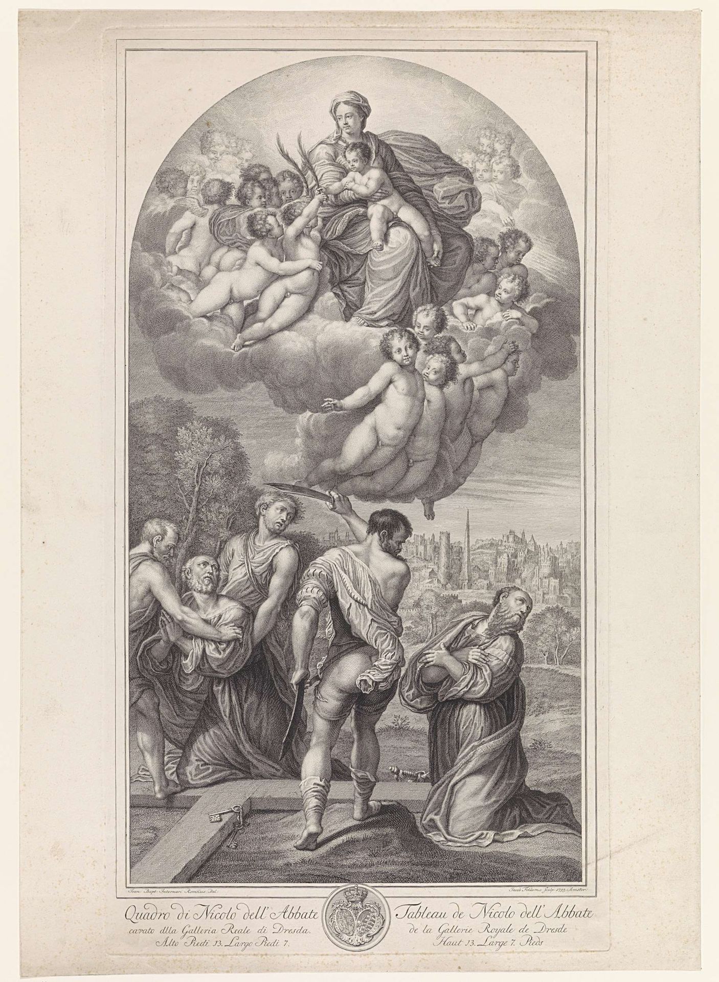 Martelaarschap van H. Paulus by Jacob Folkema