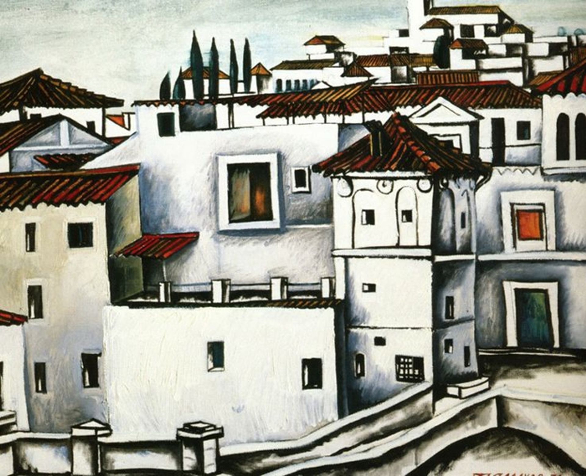 Granada, the Roofs by Tahir Salahov