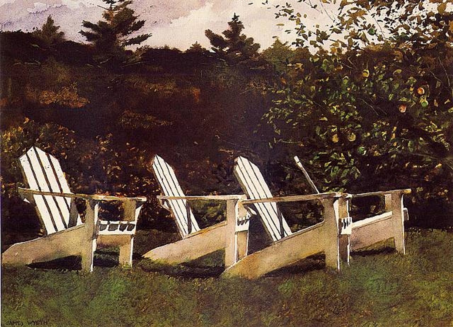 Island Library by Jamie Wyeth