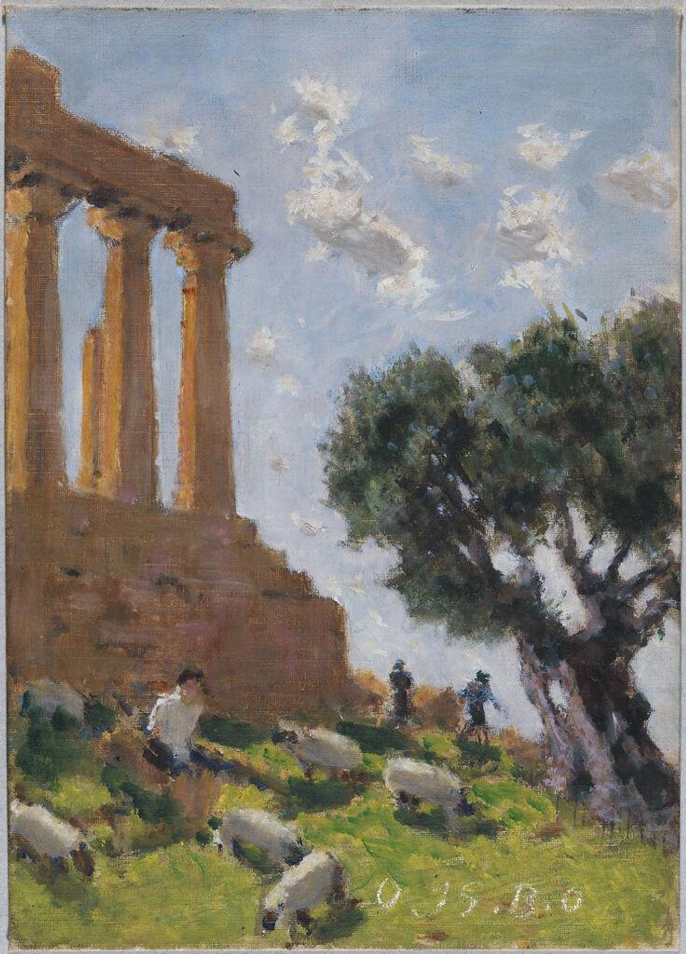 Landscape with Classical Ruin by Denman Waldo Ross