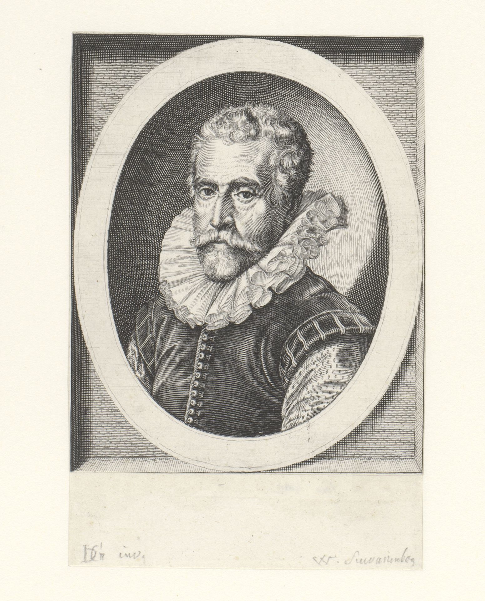 Portret van Cornelius Duyn by Willem van Swanenburg