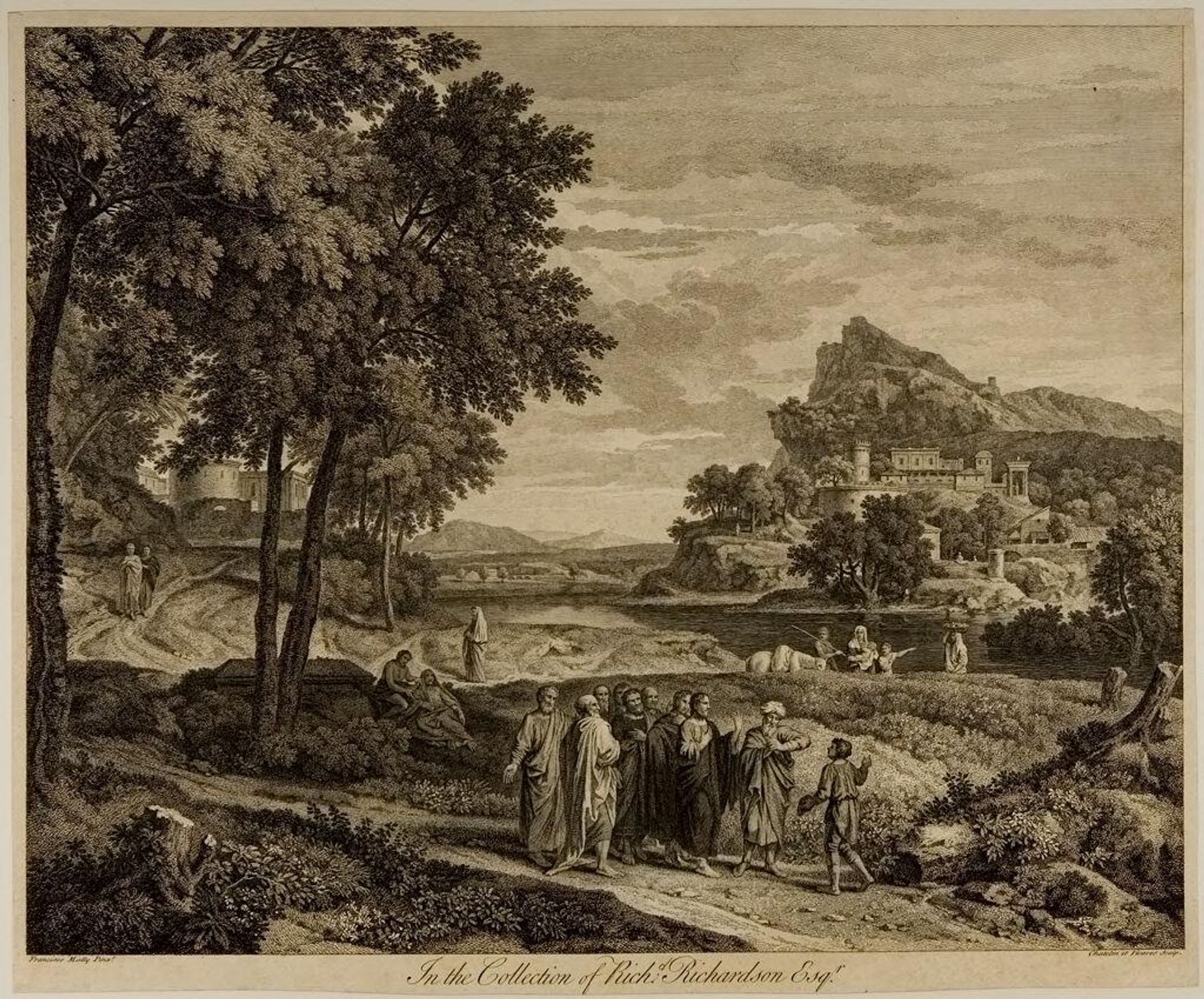 Landscape with the Nobleman of Capernaum by Jean-Baptiste-Claude Chatelain