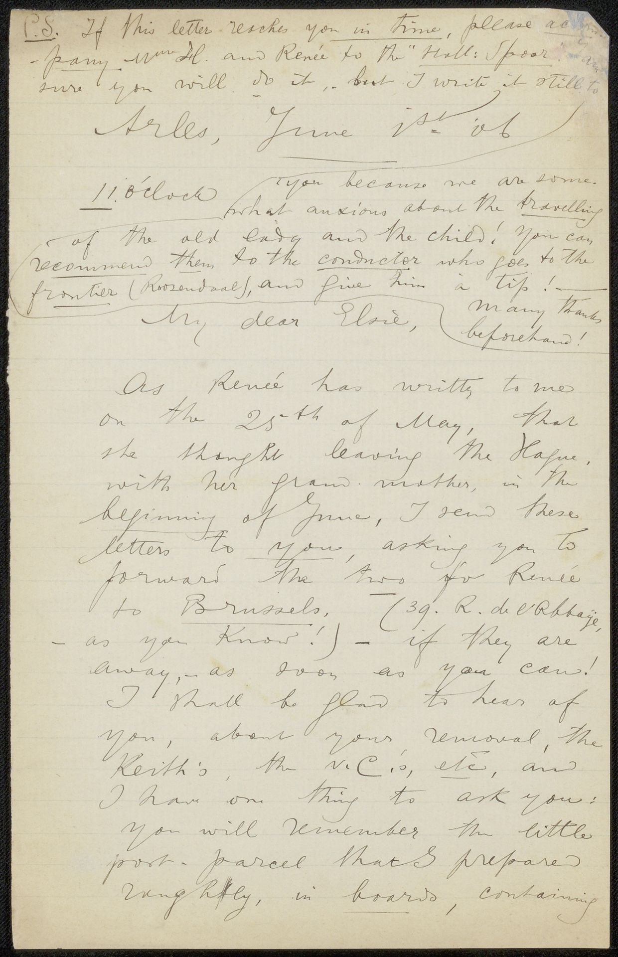Brief aan Elsie Maud Cownie by Philip Zilcken