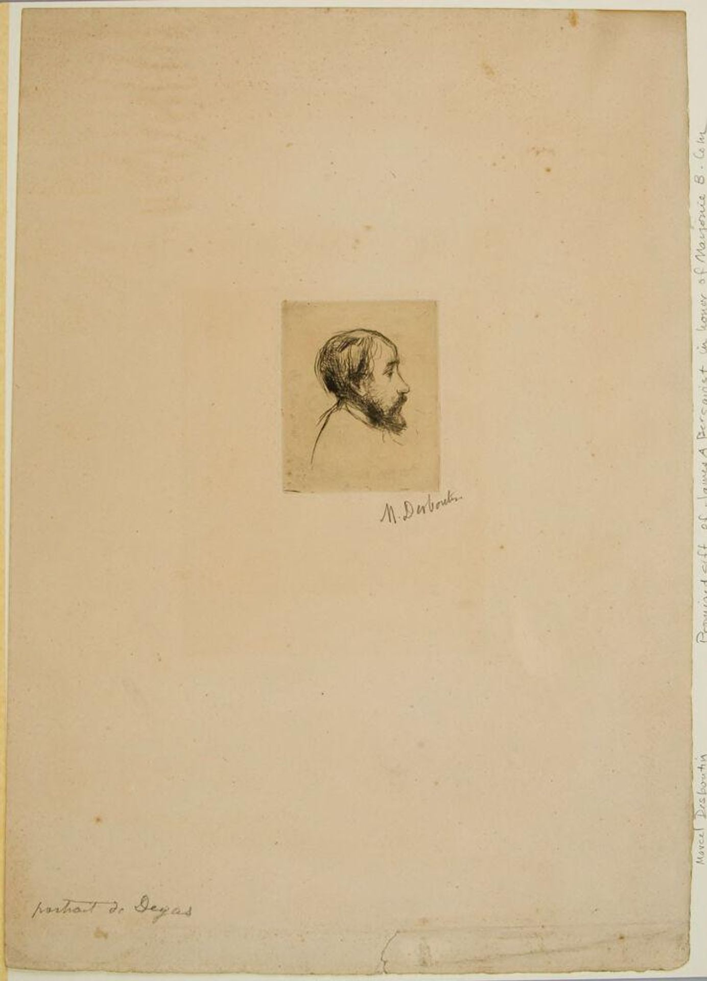 Portrait of Hilaire Germain Edgar Degas (1834-1917) by Marcellin Desboutin