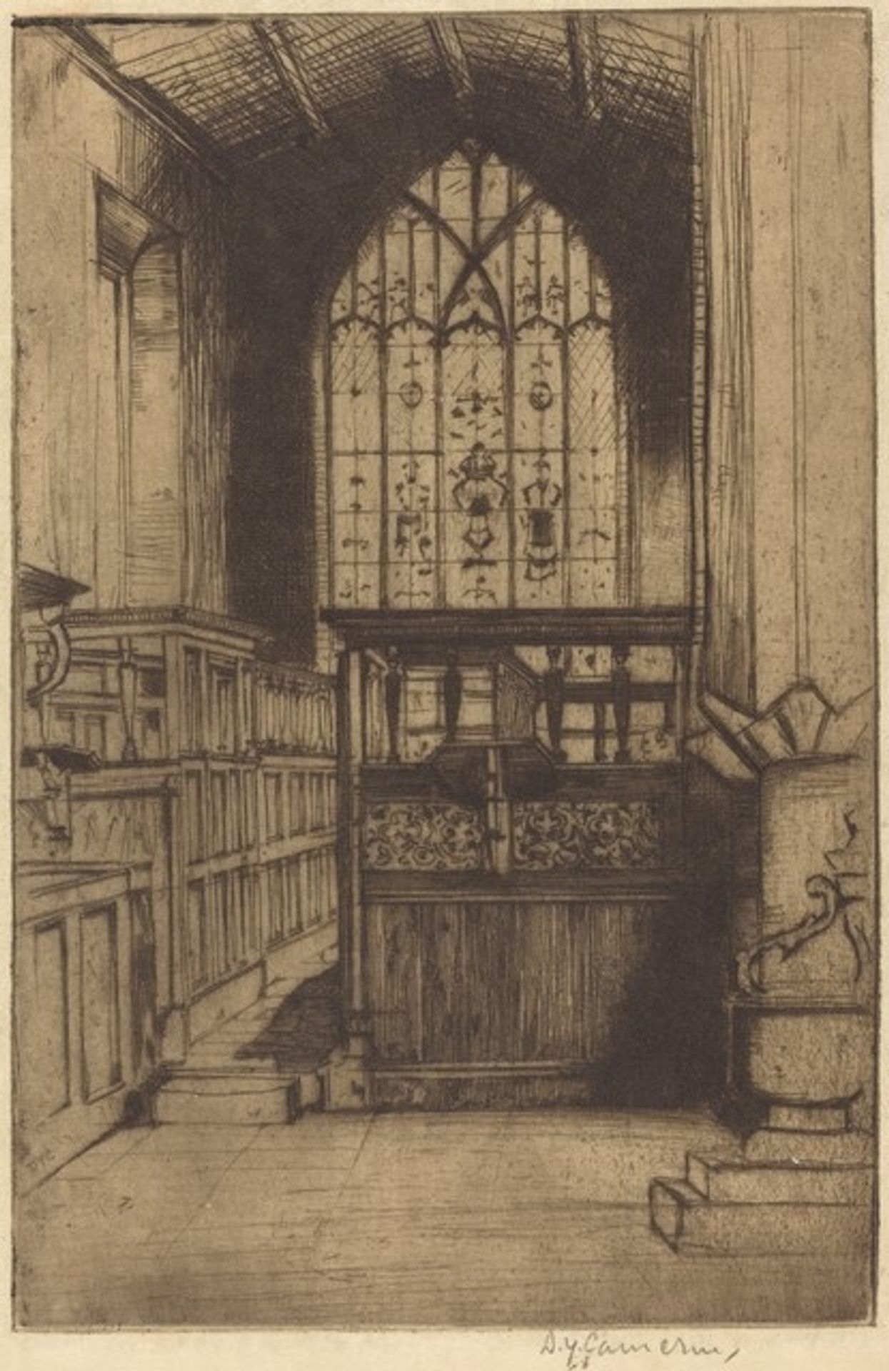 The Chapel, Haddon Hall by David Young Cameron