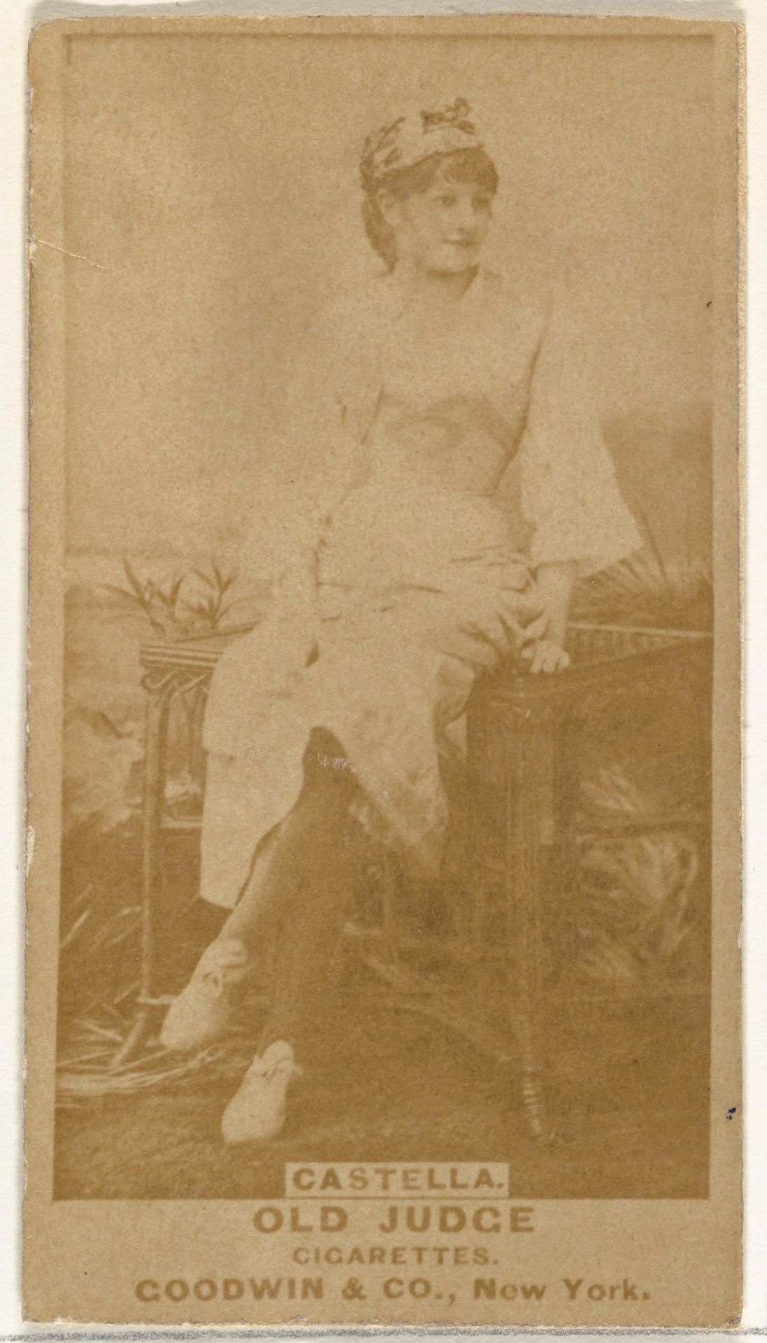 Castella, from the Actors and Actresses series (N171) for Old Judge Cigarettes by Goodwin & Company