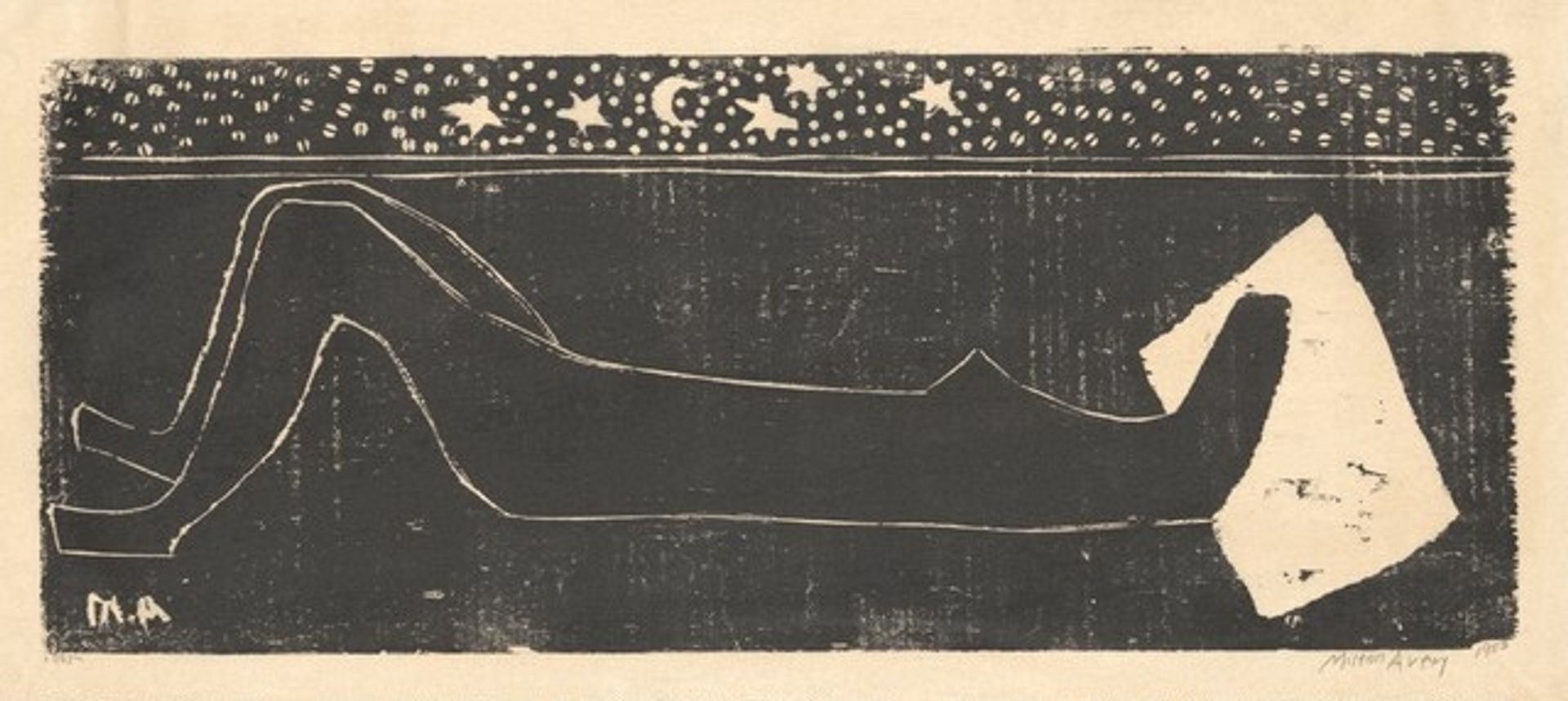 Night Nude by Milton Avery