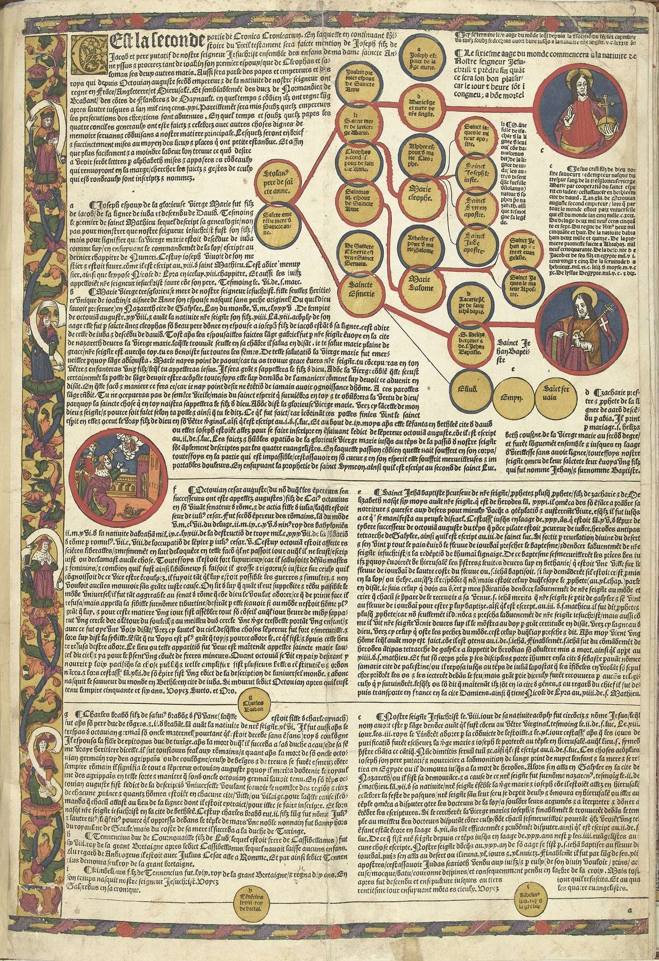 Cronica Cronicarum (...), blad 9 recto by Anonymous