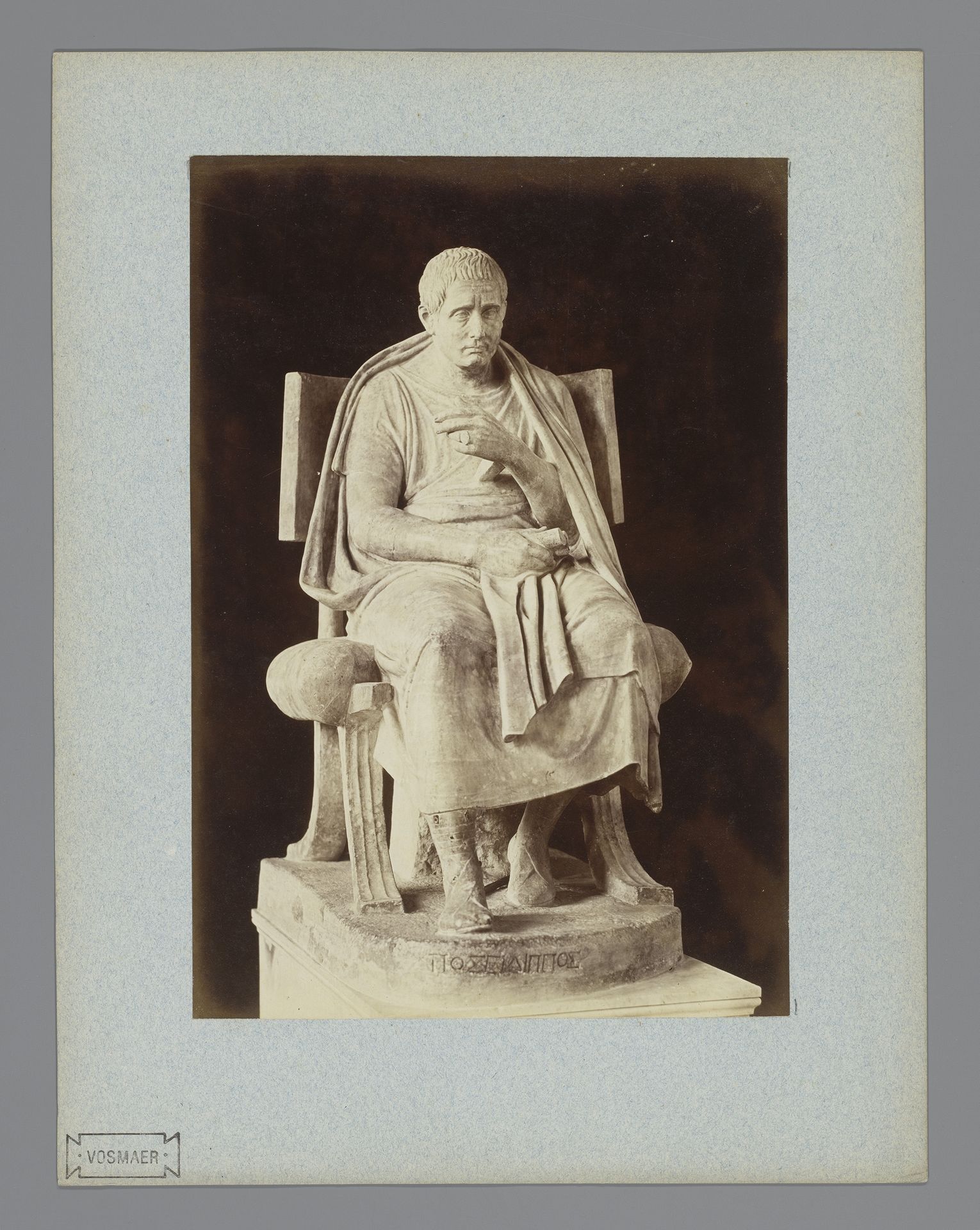Sculptuur van Posidippus in de Vaticaanse Musea te Vaticaanstad, Italië by Anonymous