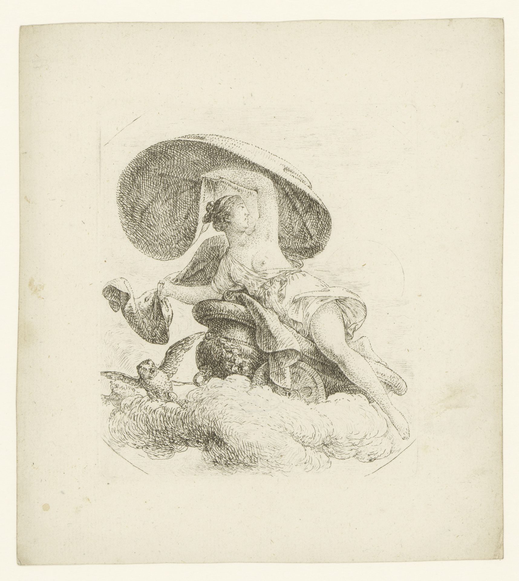 Allegorie van de nacht by Christian Bernhard Rode