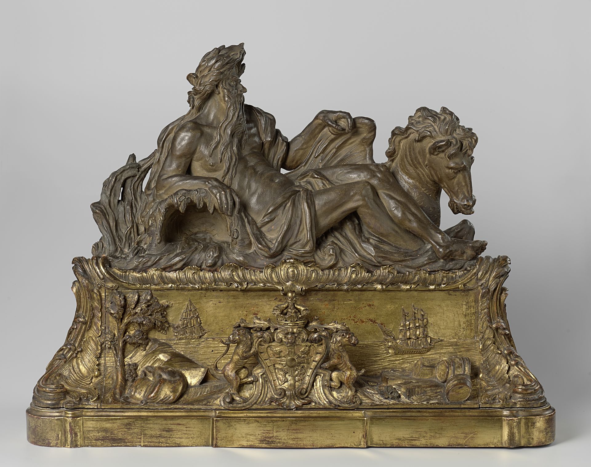 Neptunus met zeepaard by Pieter Xaveri