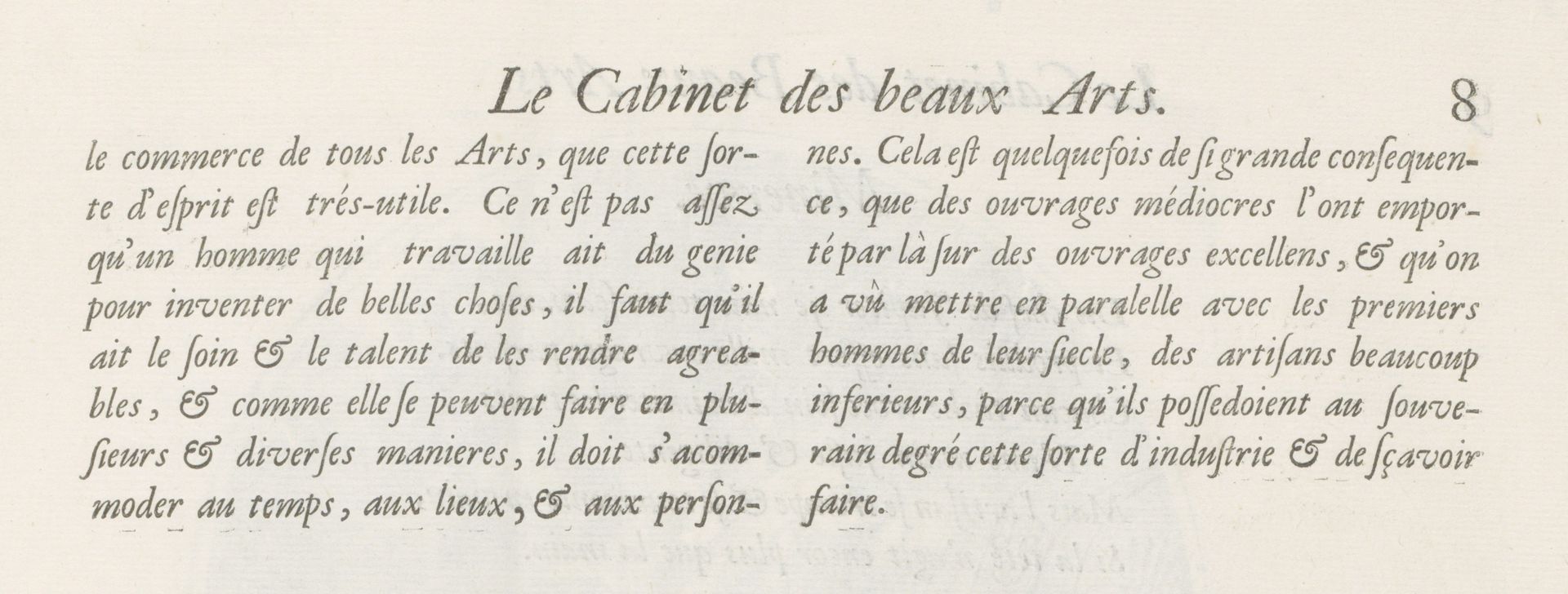 Tekstblad met verklaring van de prent met Mercurius, p. 8 by Charles Perrault