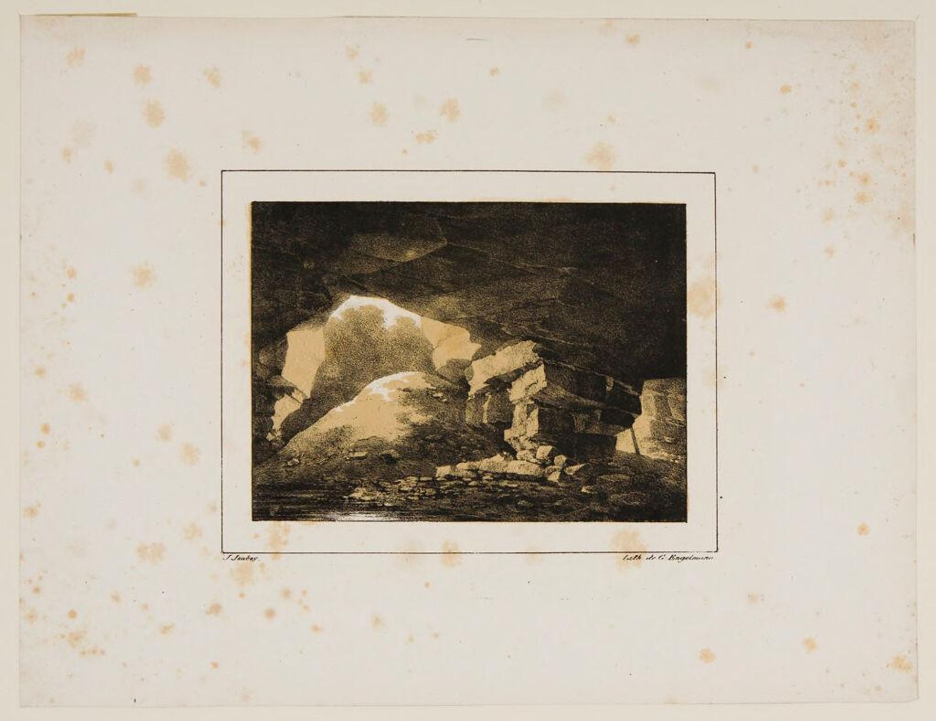Cave by Jean-Baptiste Isabey