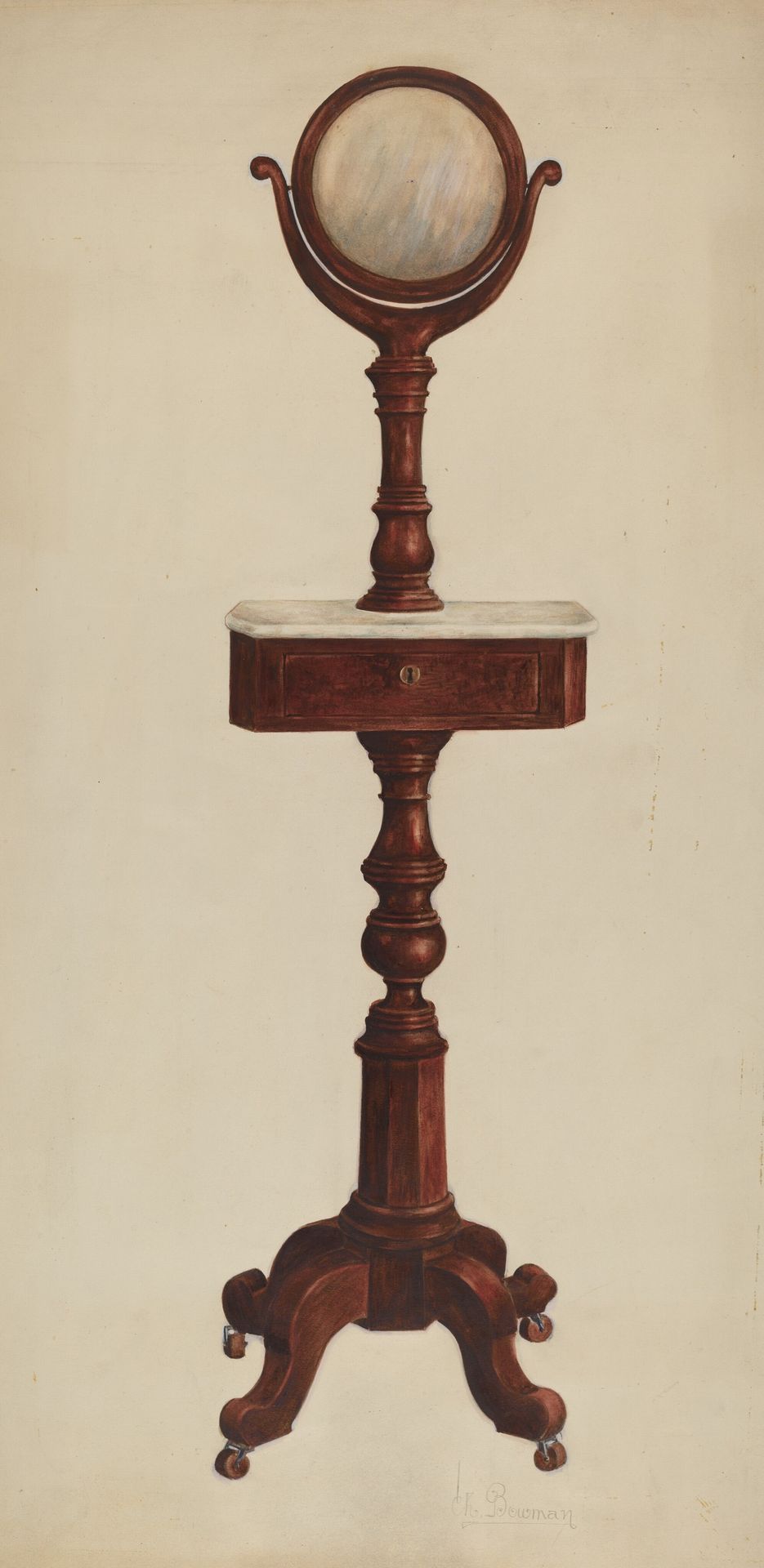Shaving Stand by Charles Bowman