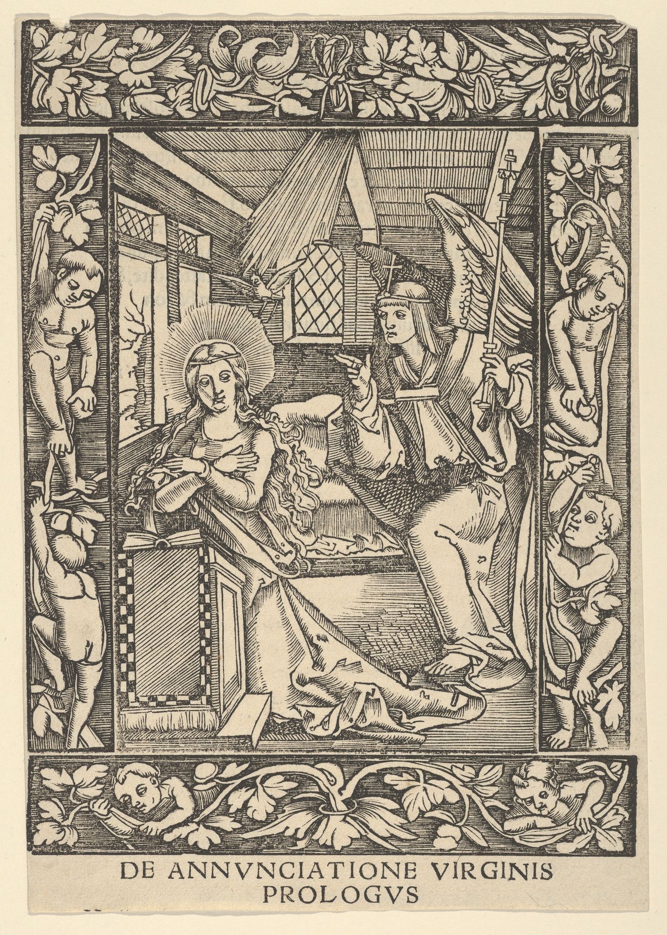 The Annunciation, from Vigerius by Hans Schäufelein