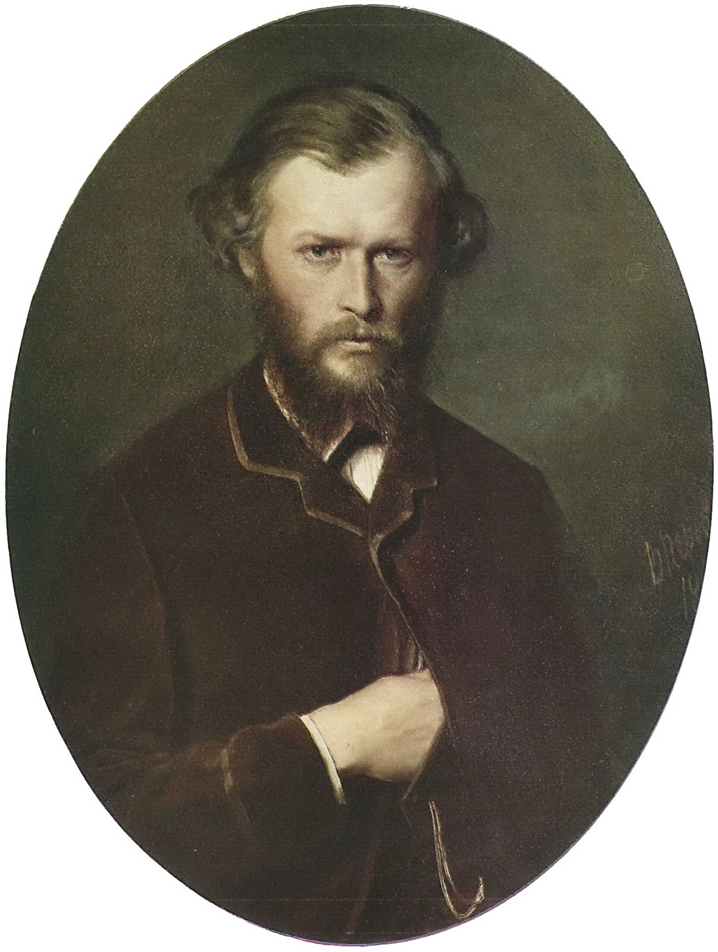 Portrait of Nikolai Lanin by Vasily Perov