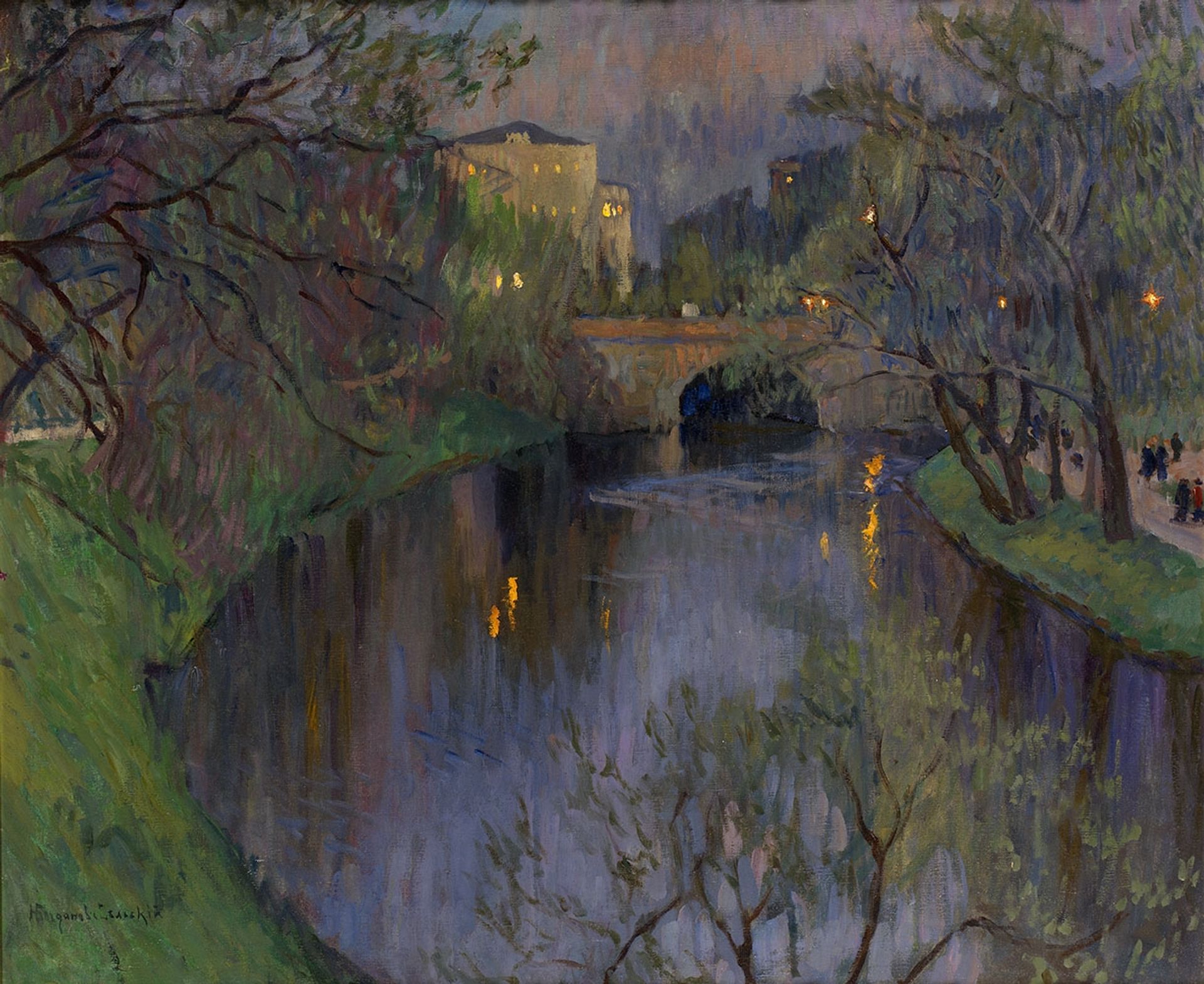 Twighlight in Riga by Nikolay Bogdanov-Belsky