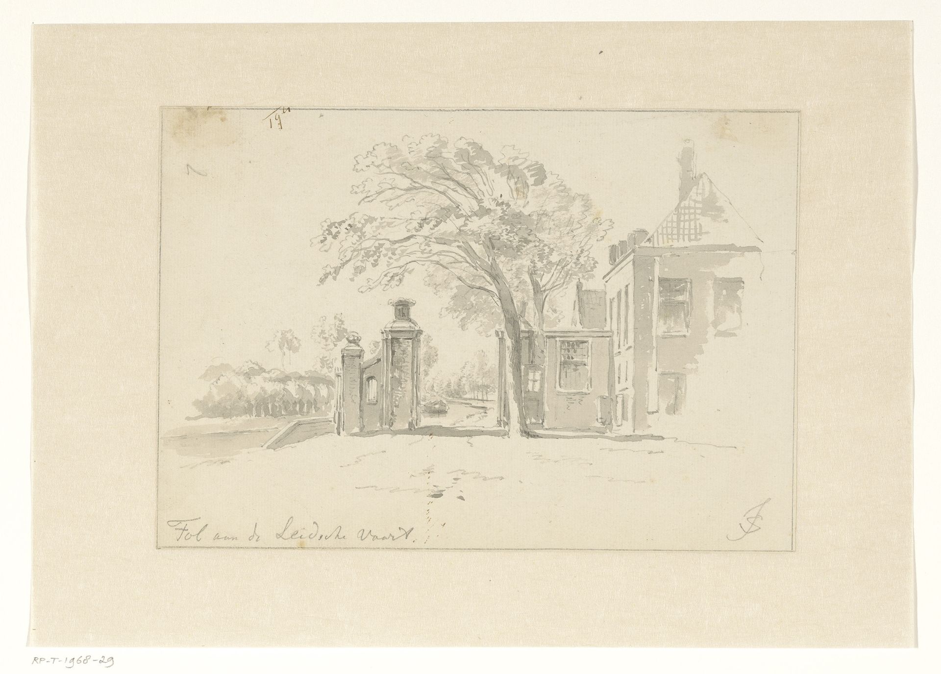 Tol aan de Leidse vaart te Haarlem by Jan Striening