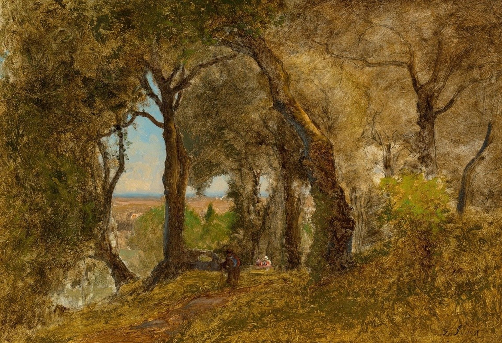 Olives, Albano, Italy by George Inness