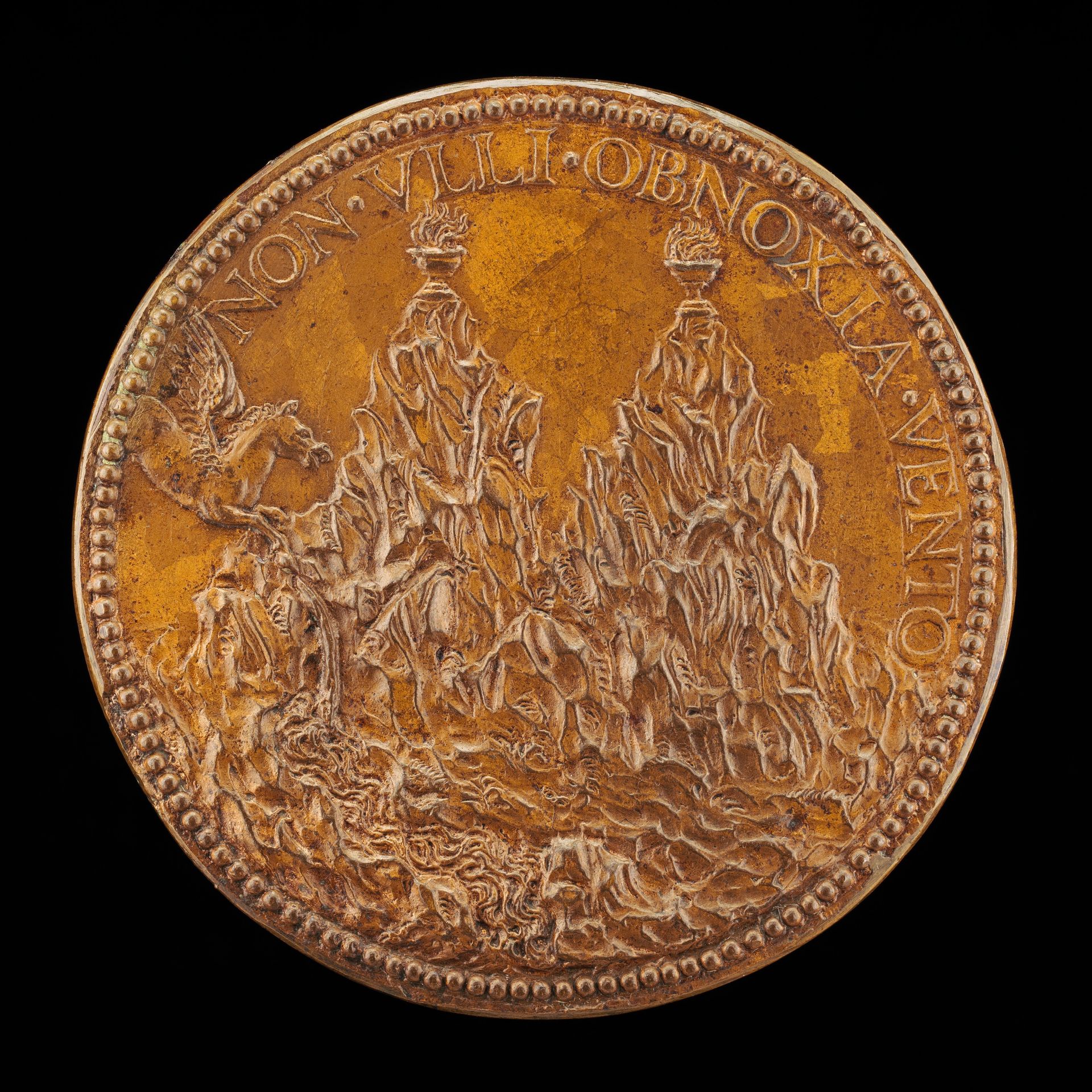 The Summits of Pindus, on Each a Flaming Vase [reverse] by Pier Paolo Galeotti