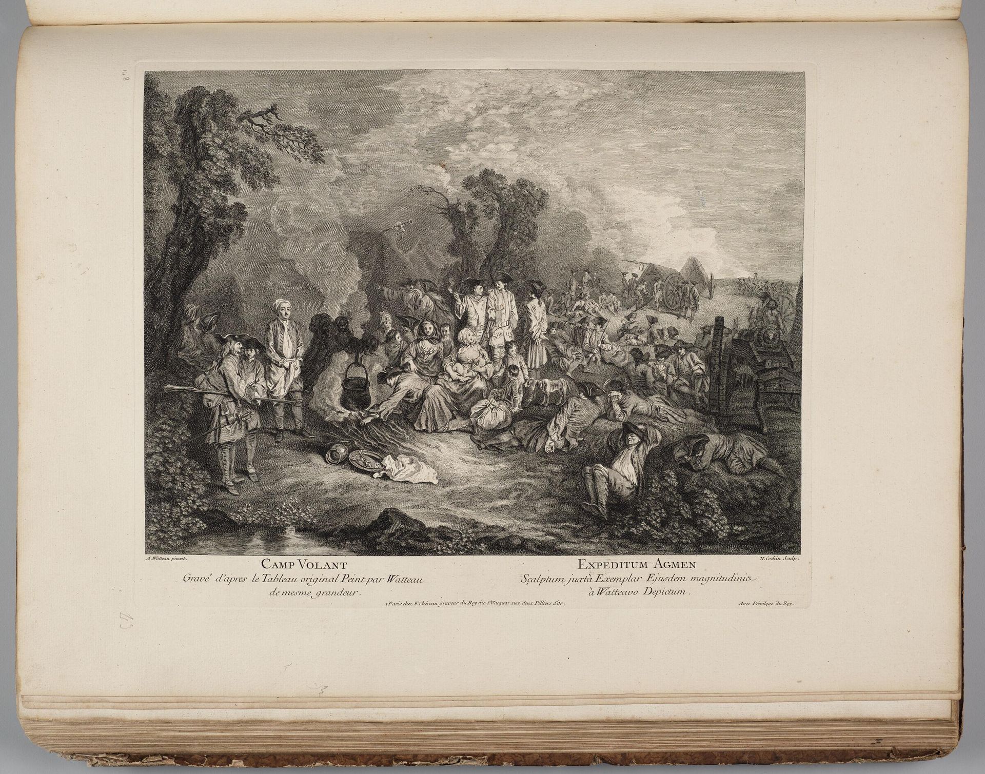 Camp on the March by Charles Nicolas Cochin lâainÃ©