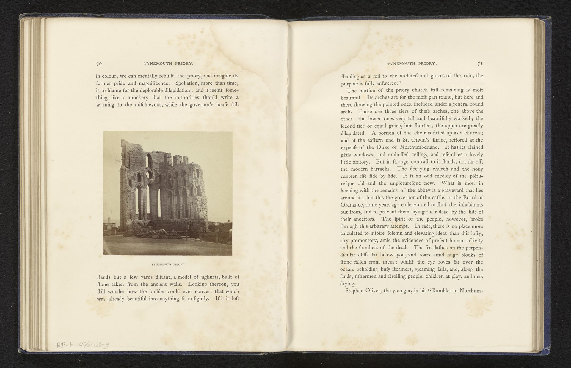 Gezicht op de ruïne van Tynemouth Priory by Stephen Thompson