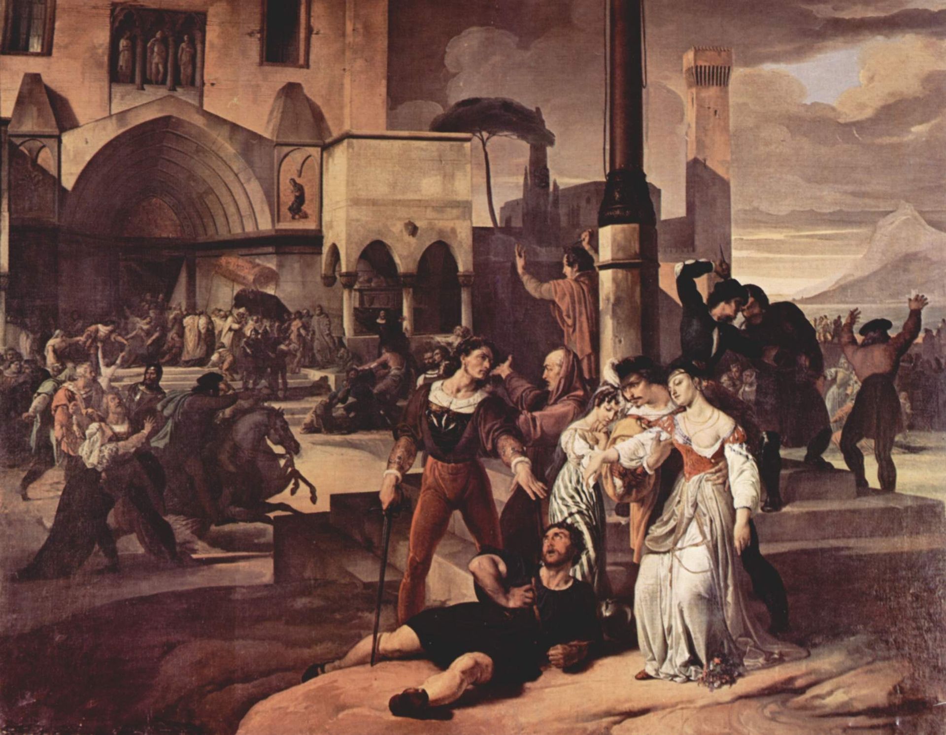 The Sicilian Vespers (Version I) by Francesco Hayez