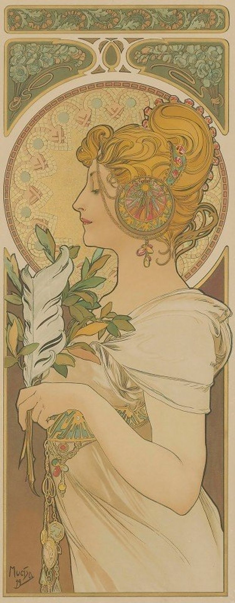 La Plume by Alphonse Mucha