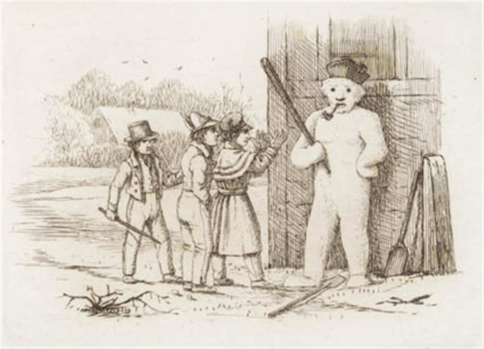 Illustration til "Halvhundrede Fabler for Børn" af Hey by Martinus Rørbye