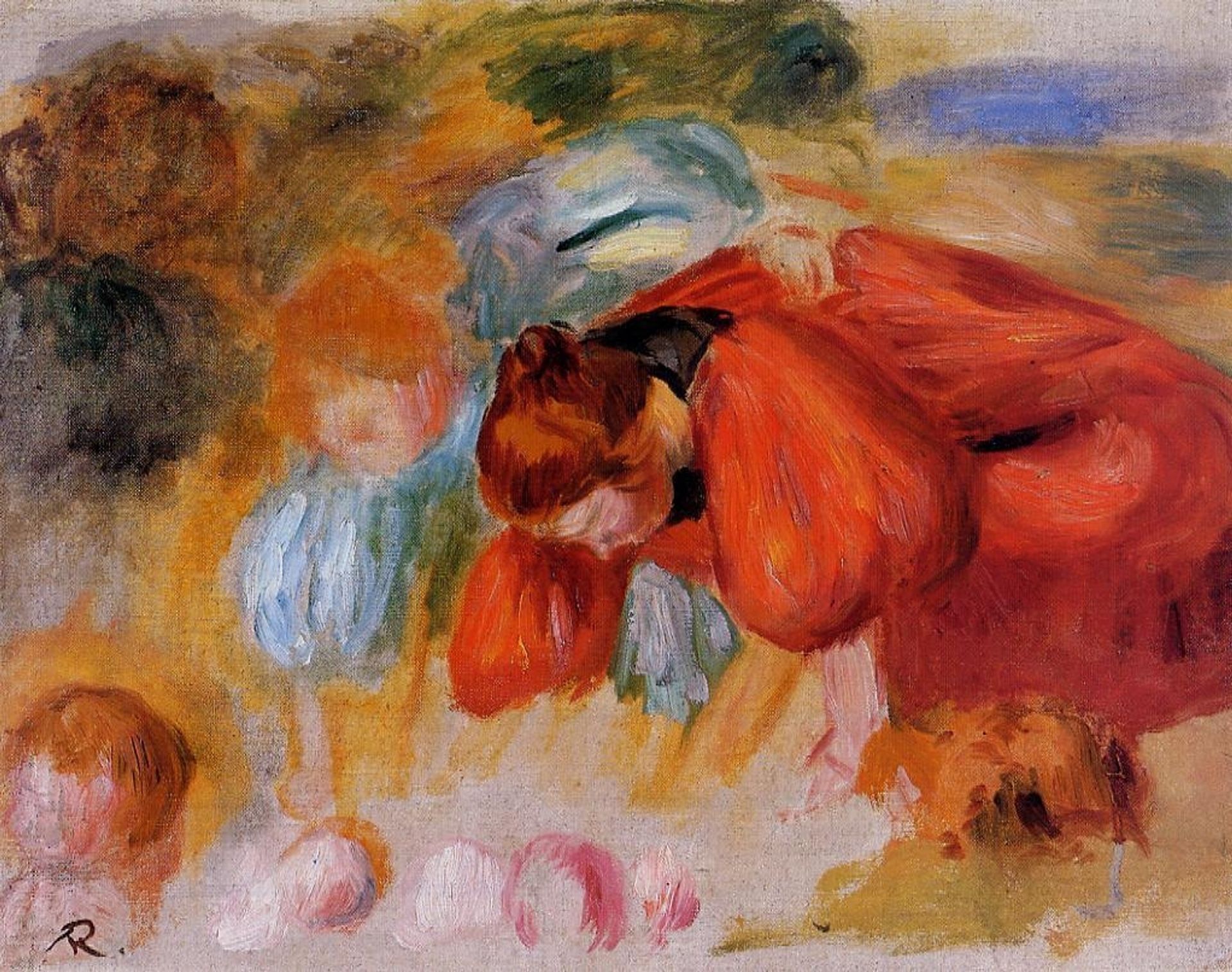 Study for The Croquet Game by Pierre-Auguste Renoir