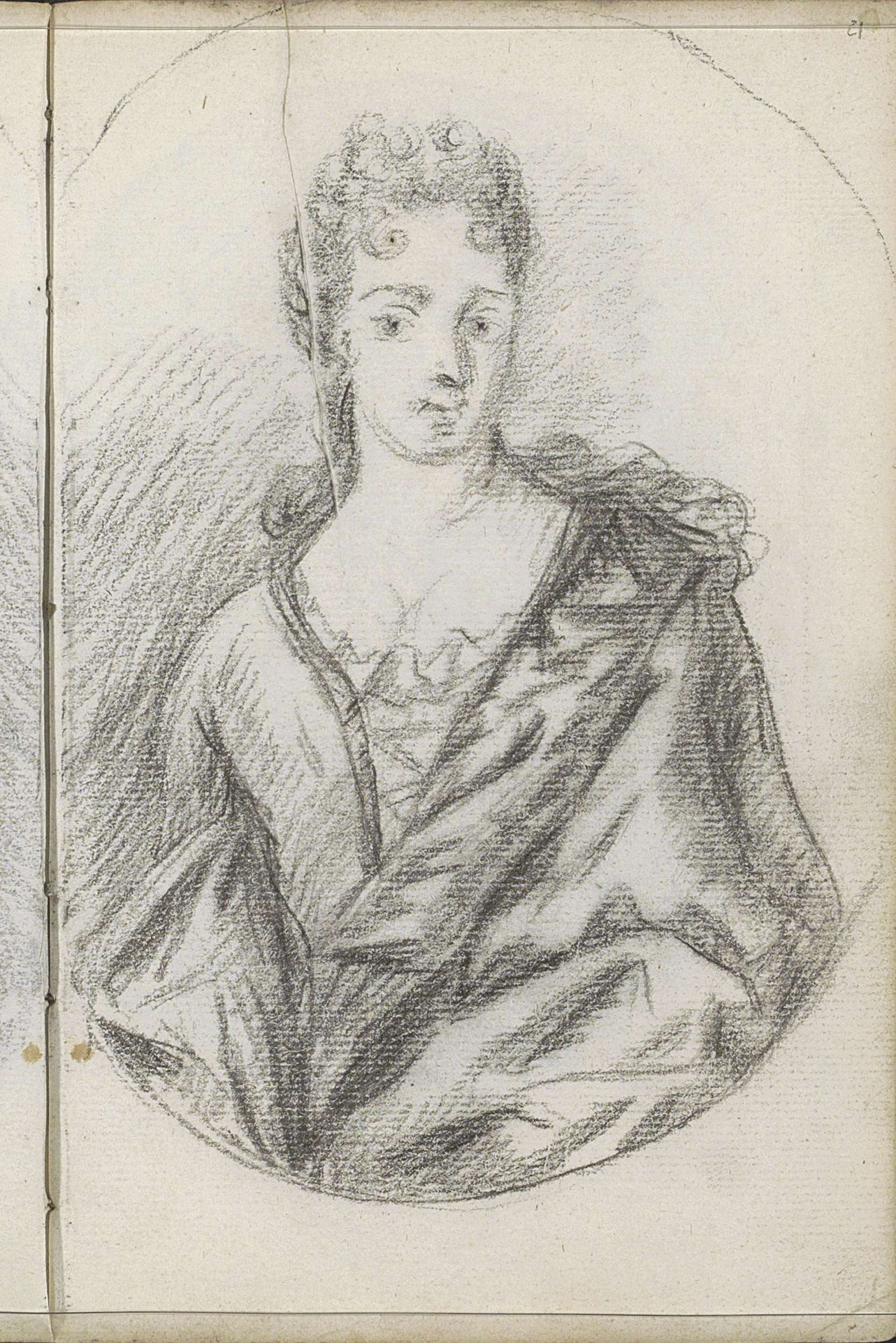 Portret van een vrouw by Petrus Johannes van Reysschoot