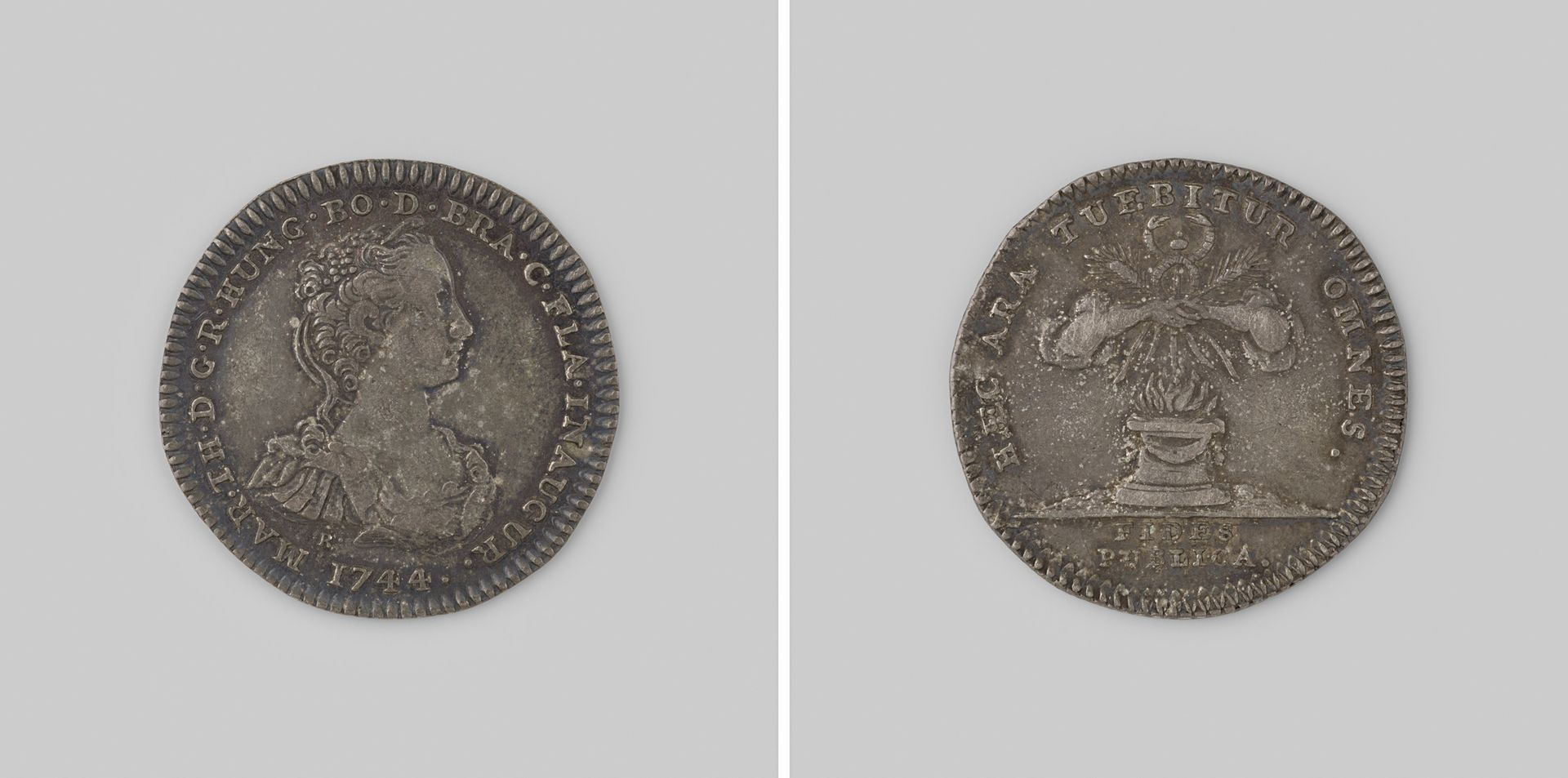 Inhuldiging van Maria Theresia als gravin van Brabant en Vlaanderen by Jacques (II) Roëttiers