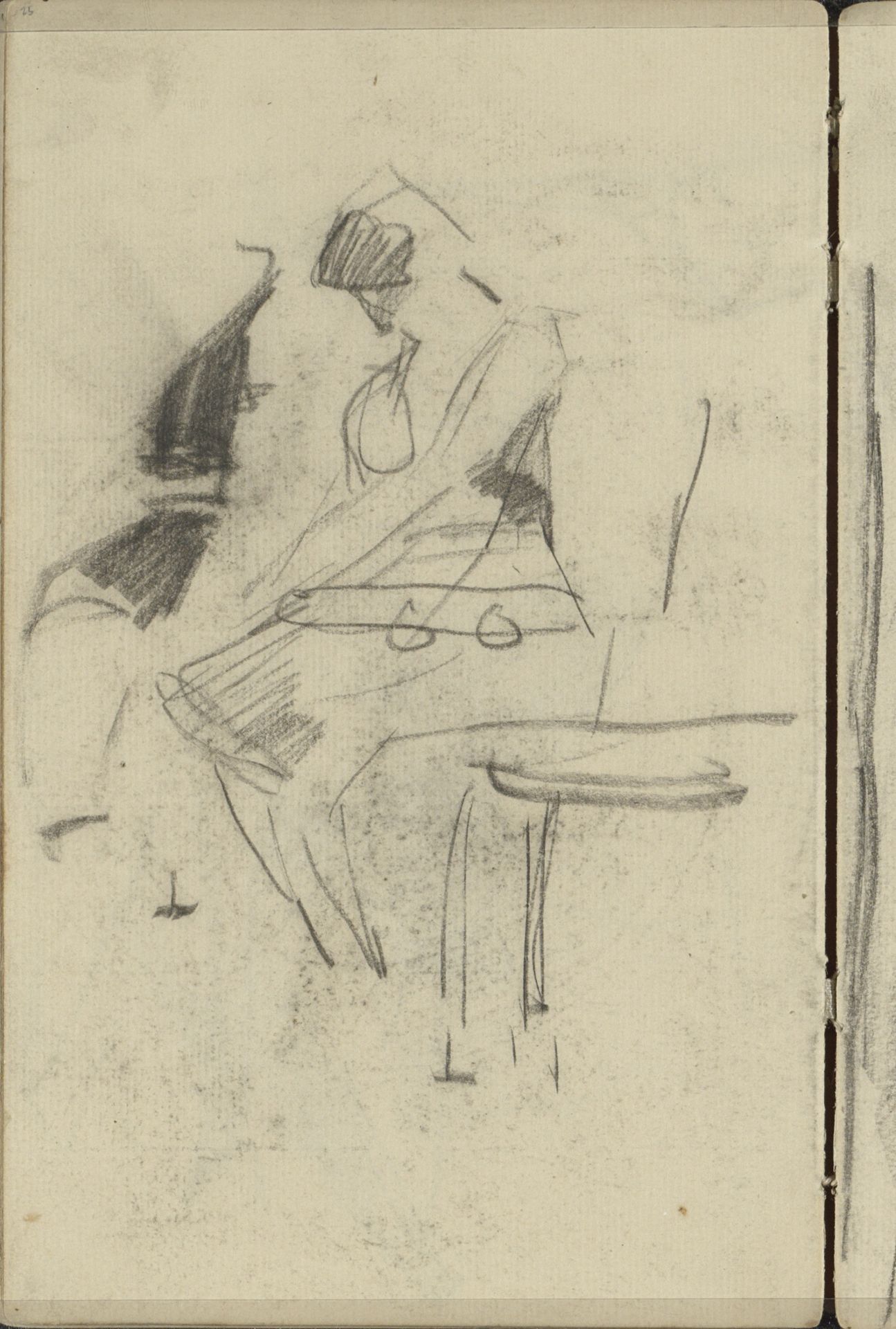 Zittende vrouw by George Hendrik Breitner
