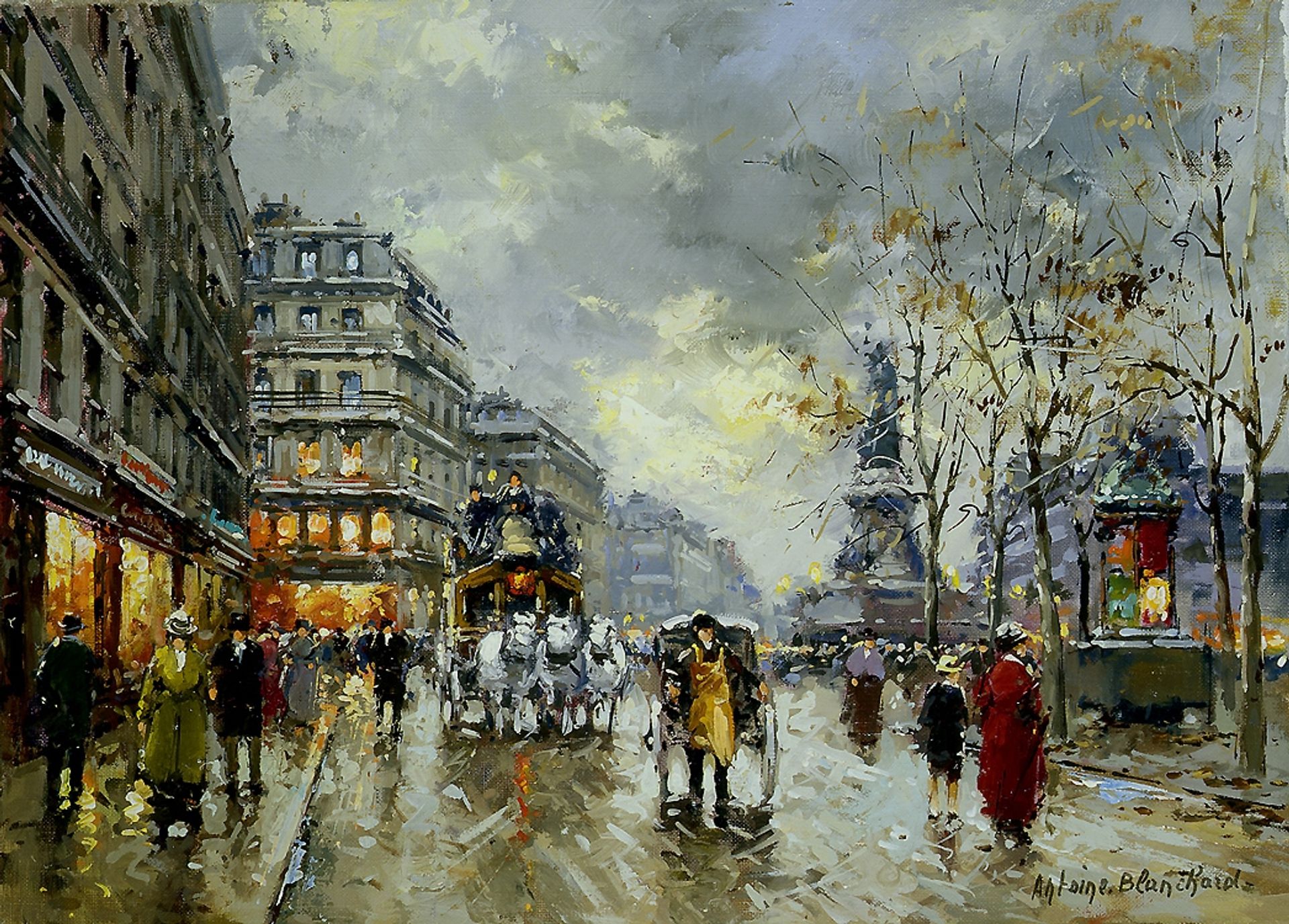 Place de la Republique by Antoine Blanchard