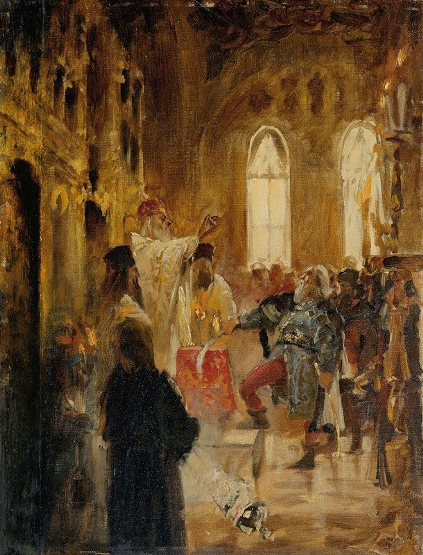 Krönungsszene by Jan Matejko