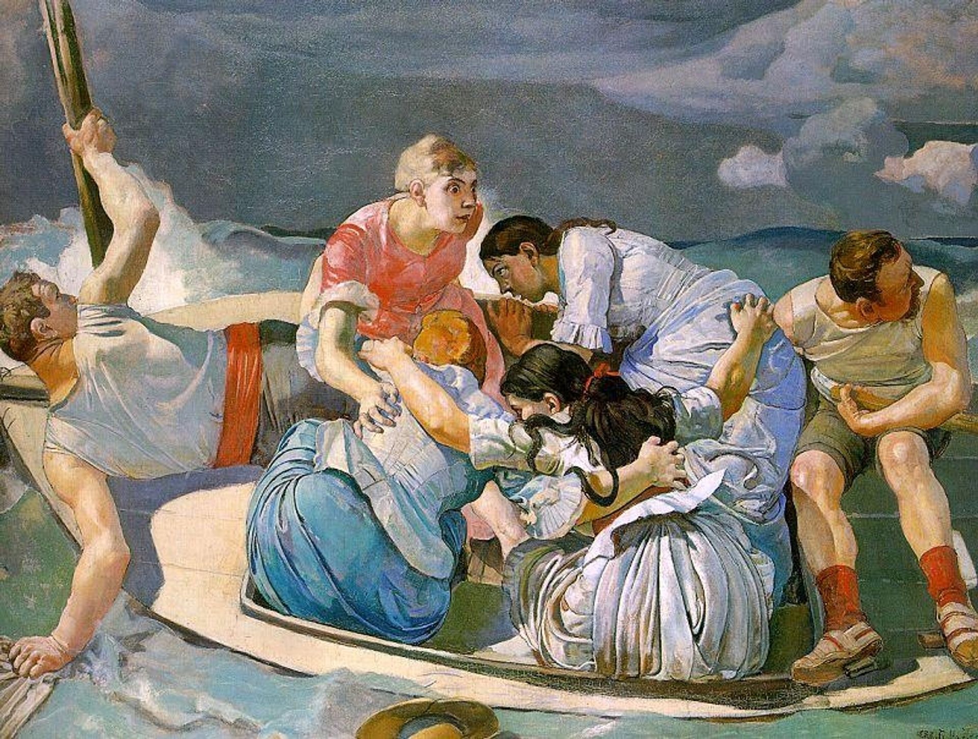 Surprised by the Storm by Ferdinand Hodler