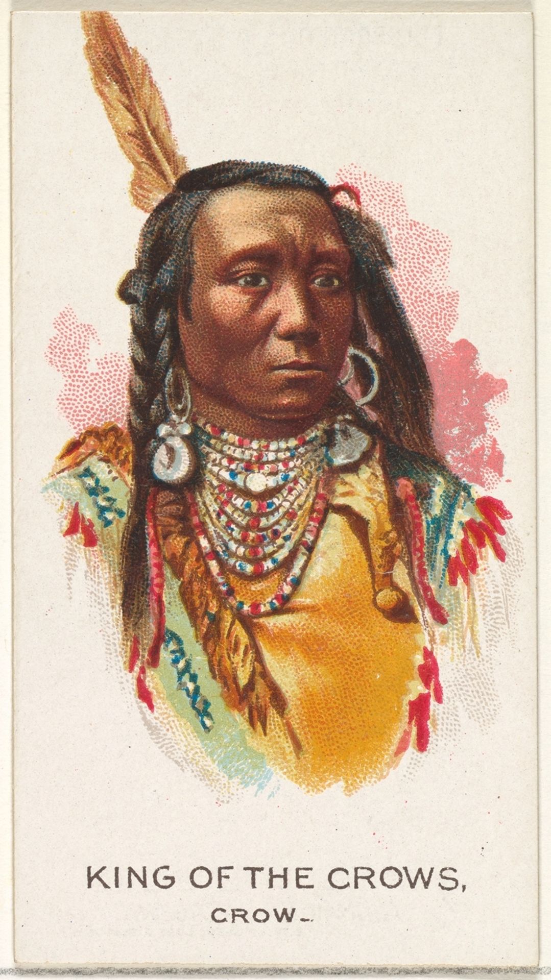 King of the Crows, Crow, from the American Indian Chiefs series (N2) for Allen & Ginter Cigarettes Brands by Allen & Ginter
