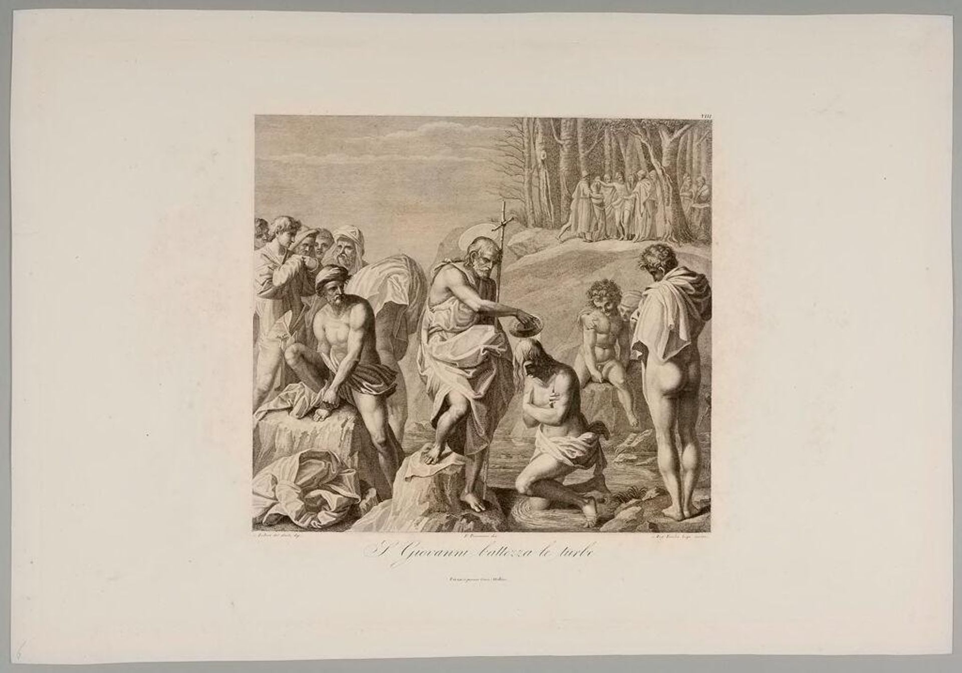 Saint John Baptizing the People by Angelo Emilio Lapi