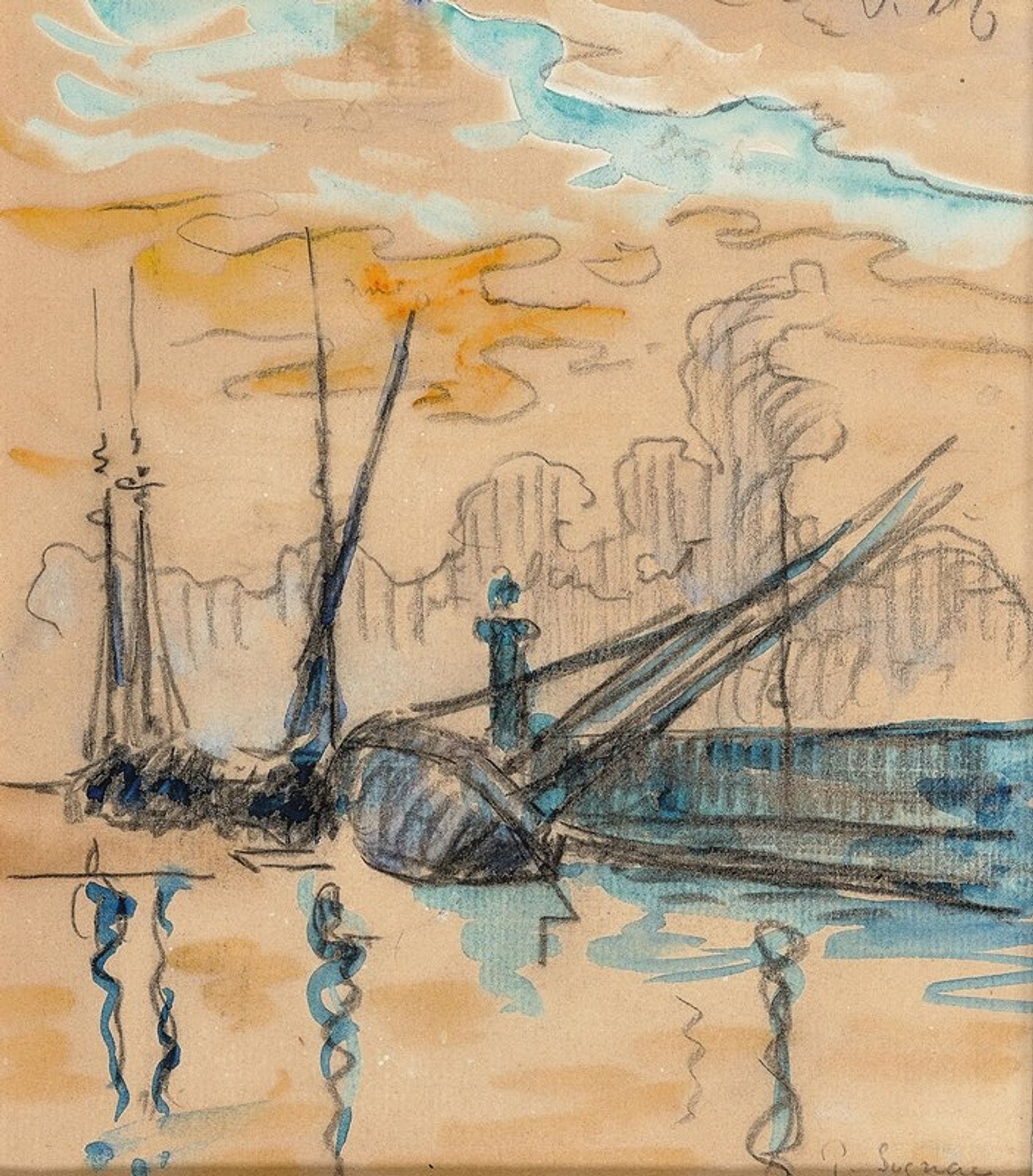 Saint-Tropez La jetée by Paul Signac
