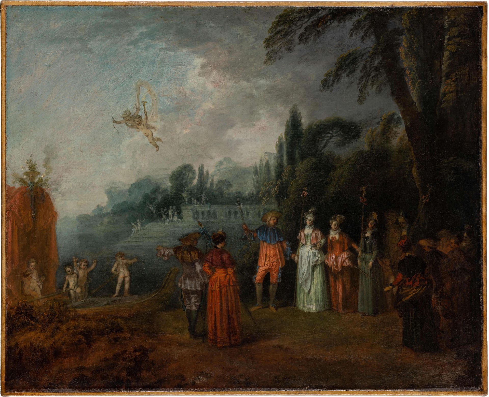 The Embarkation for Cythera by Jean-Antoine Watteau