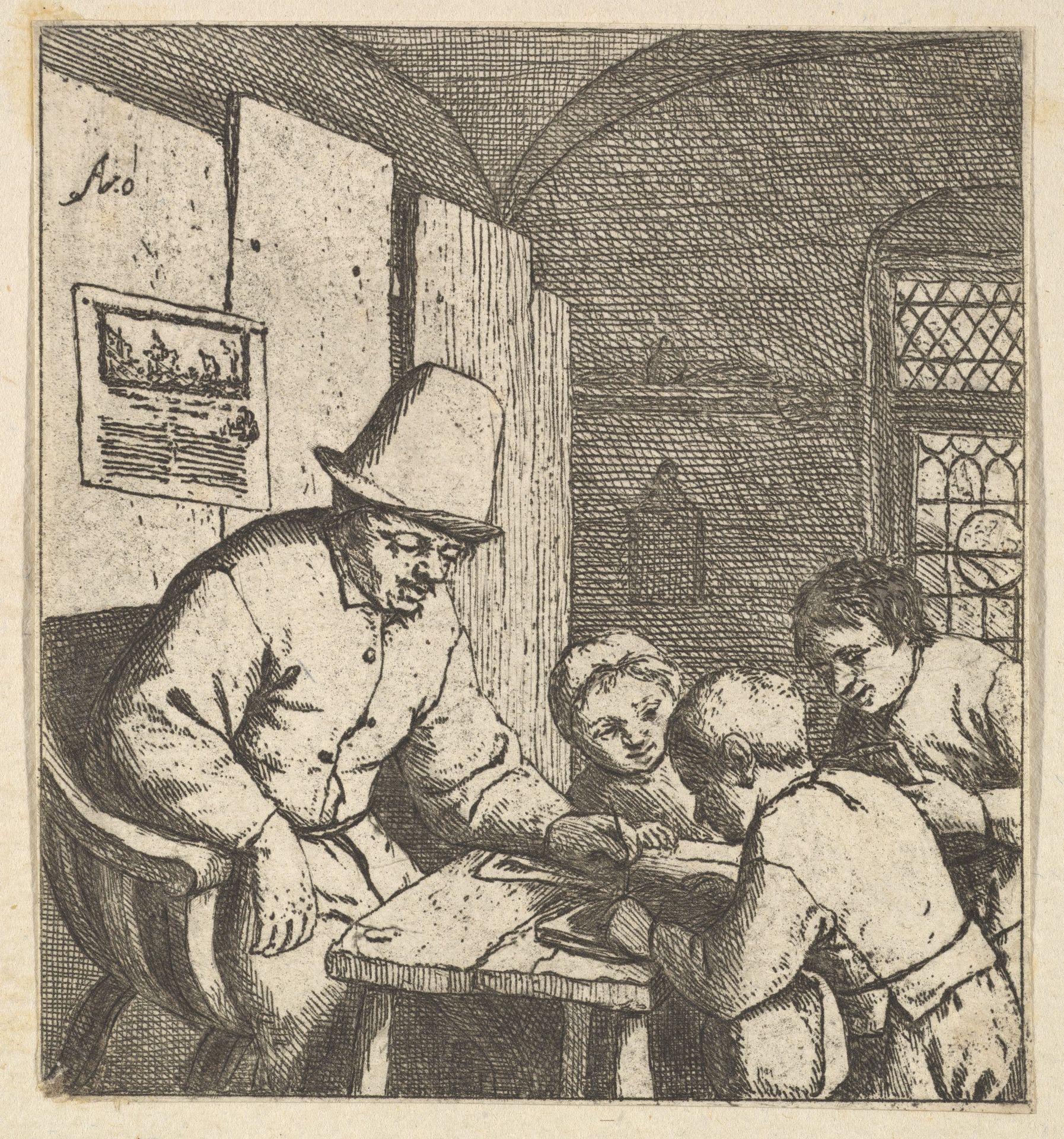 The Schoolmaster by Adriaen van Ostade