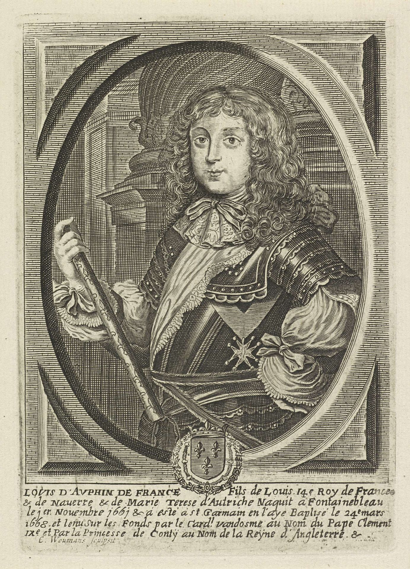 Portret van Lodewijk XV, koning van Frankrijk by Coenraet Waumans