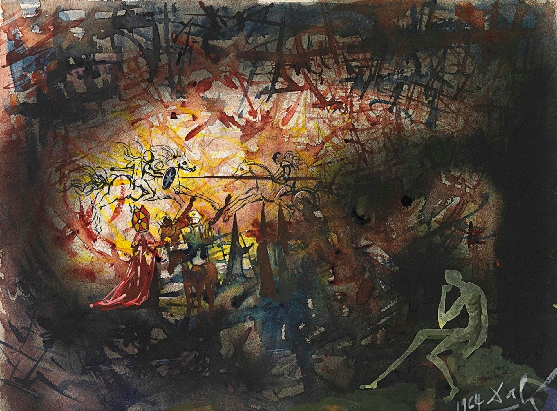 Giostre per la festa di San Giorgio by Salvador Dalí