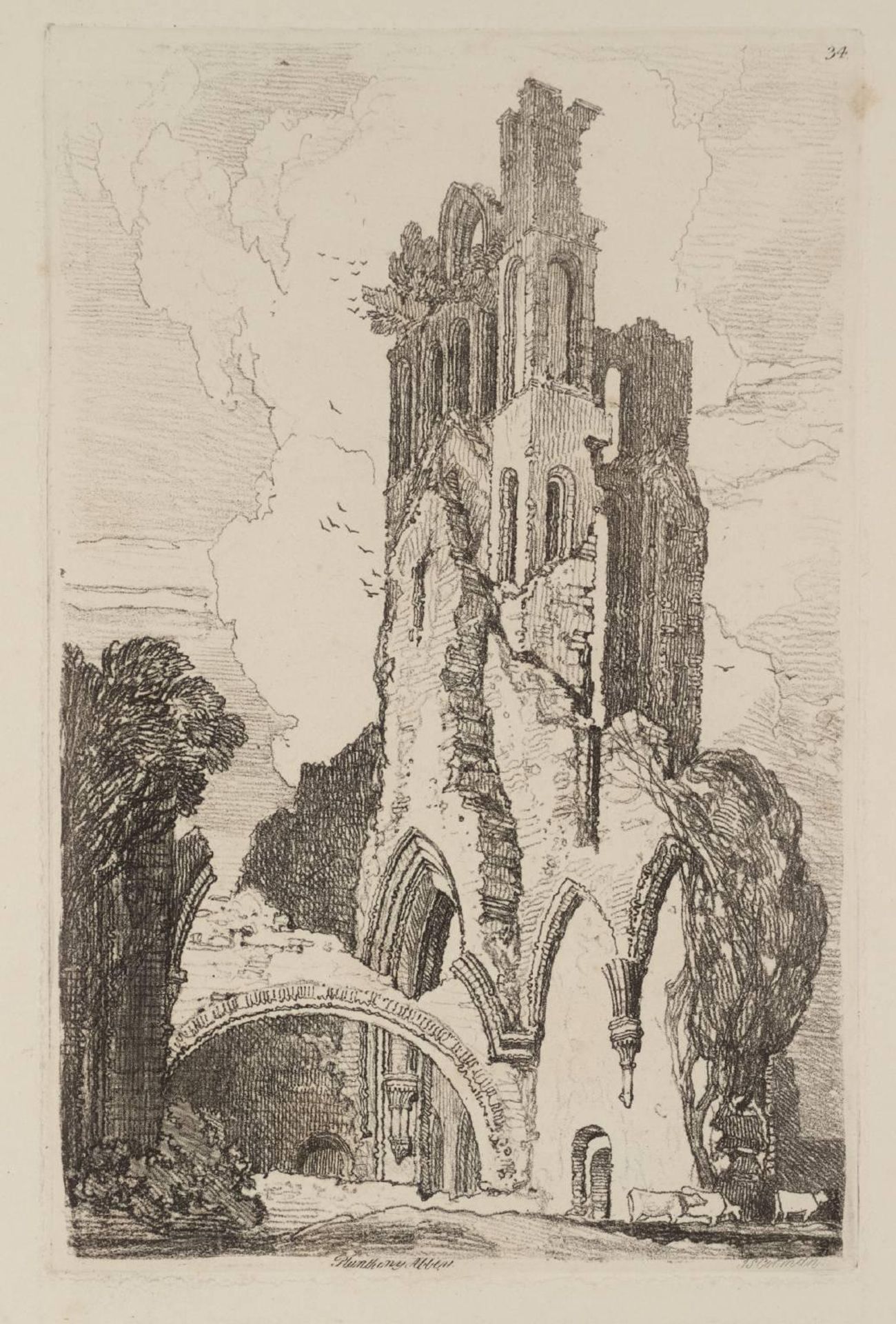 Llanthony Abbey, Monmouthshire by John Sell Cotman