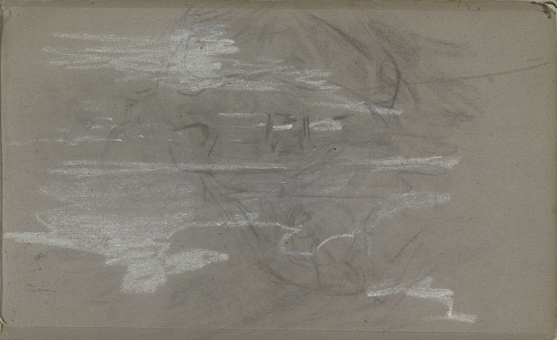 Studie, mogelijk een landschap by Jozef Israëls