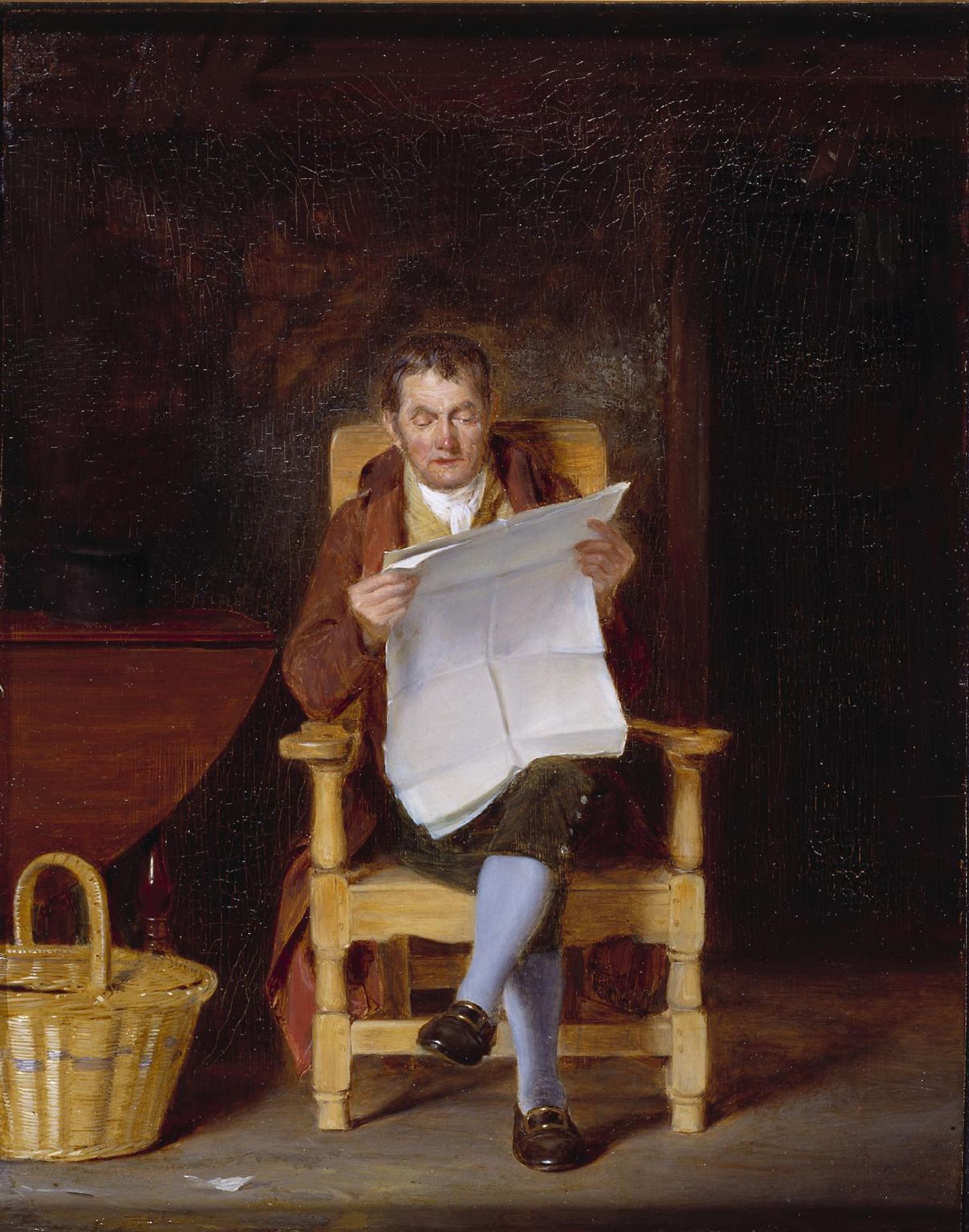 A Man Reading by  Thomas Sword Good