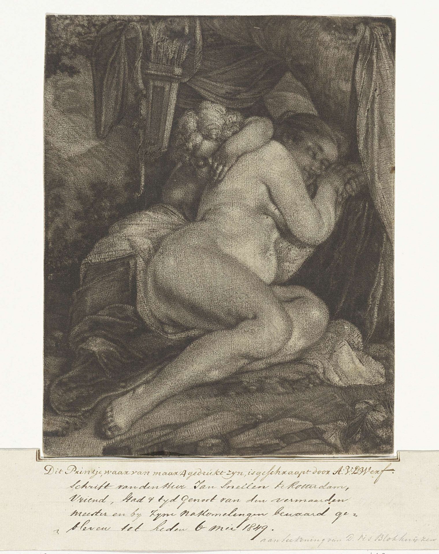 Slapende Venus en Amor by Adriaen van der Werff