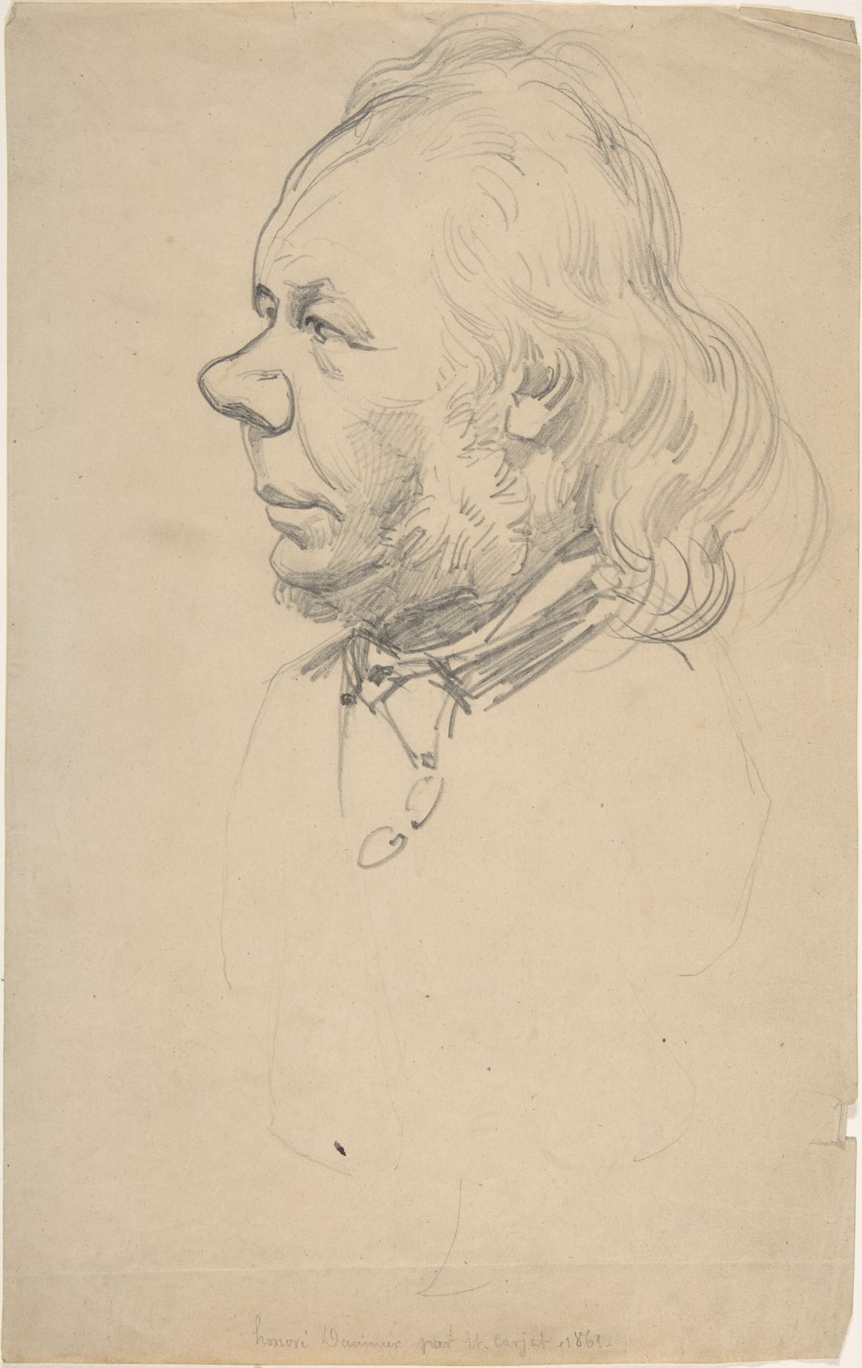 Portrait of Honoré Daumier by Etienne Carjat